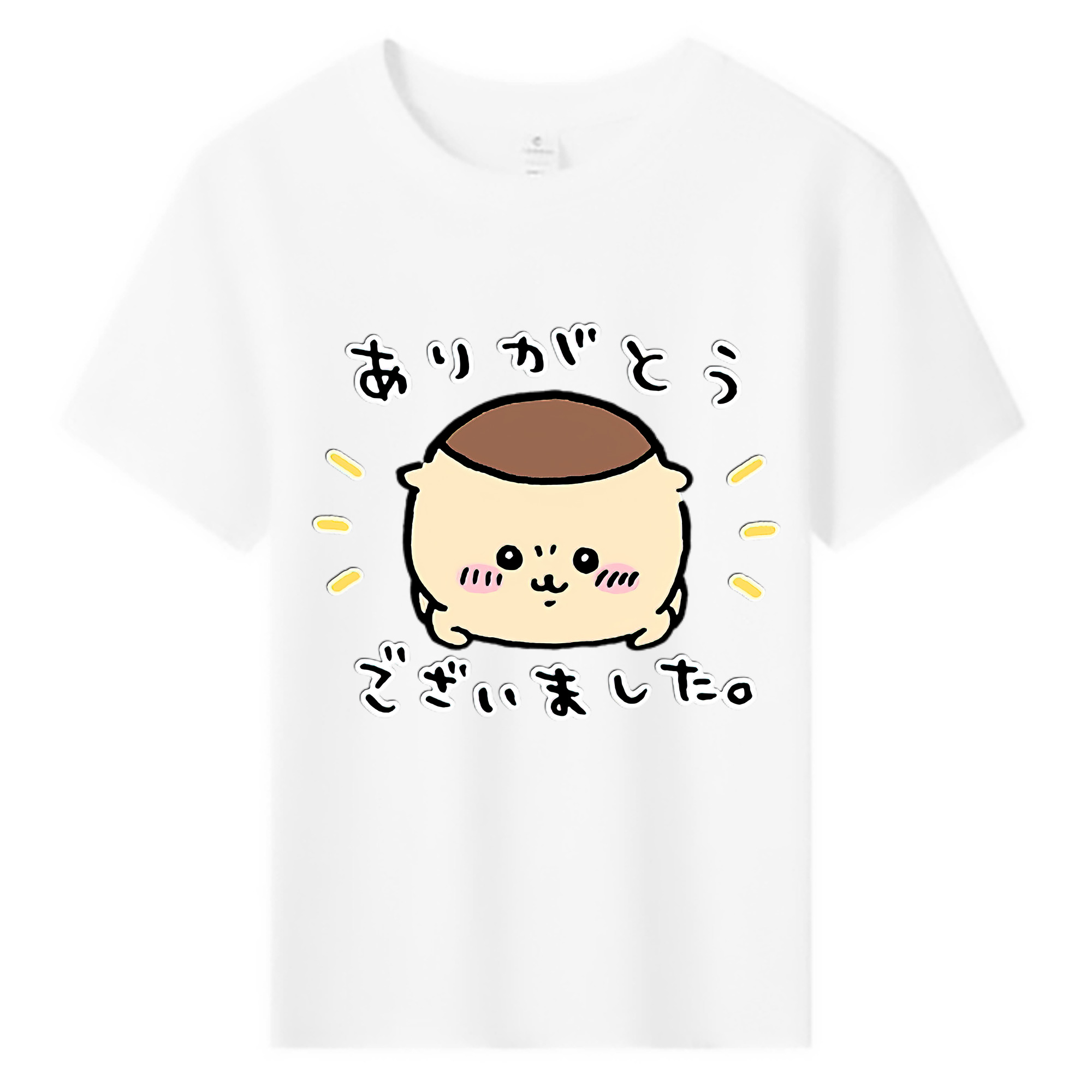 （画像用） ちいかわ くりまんじゅう Chii-kawa kuri manjū 綿100％キッズTシャツ（フロントプリント）