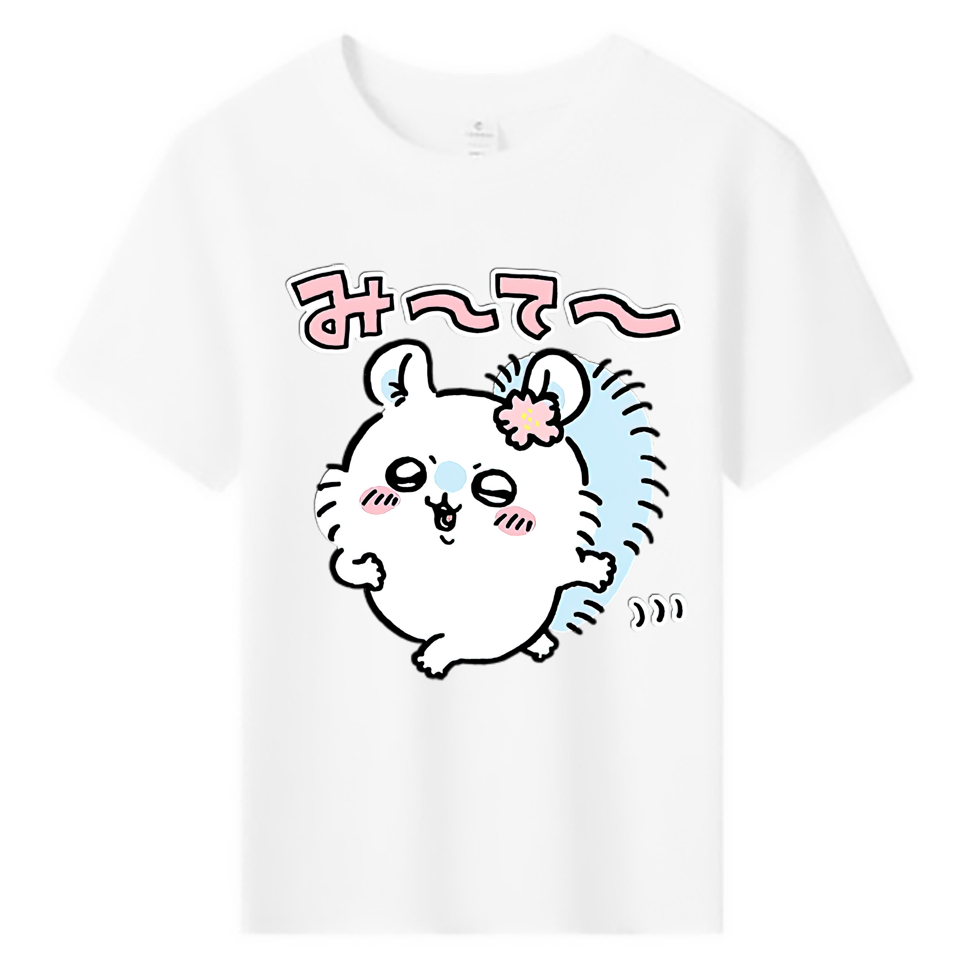 （画像用） ちいかわ モモンガ Chii-kawa Momonga 綿100％キッズTシャツ（フロントプリント）