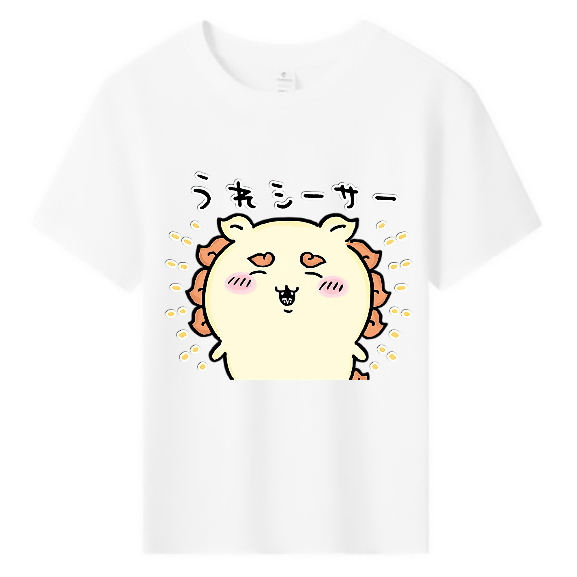 （画像用） ちいかわ シーサー Chii-kawa Shisa 綿100％キッズTシャツ（フロントプリント）