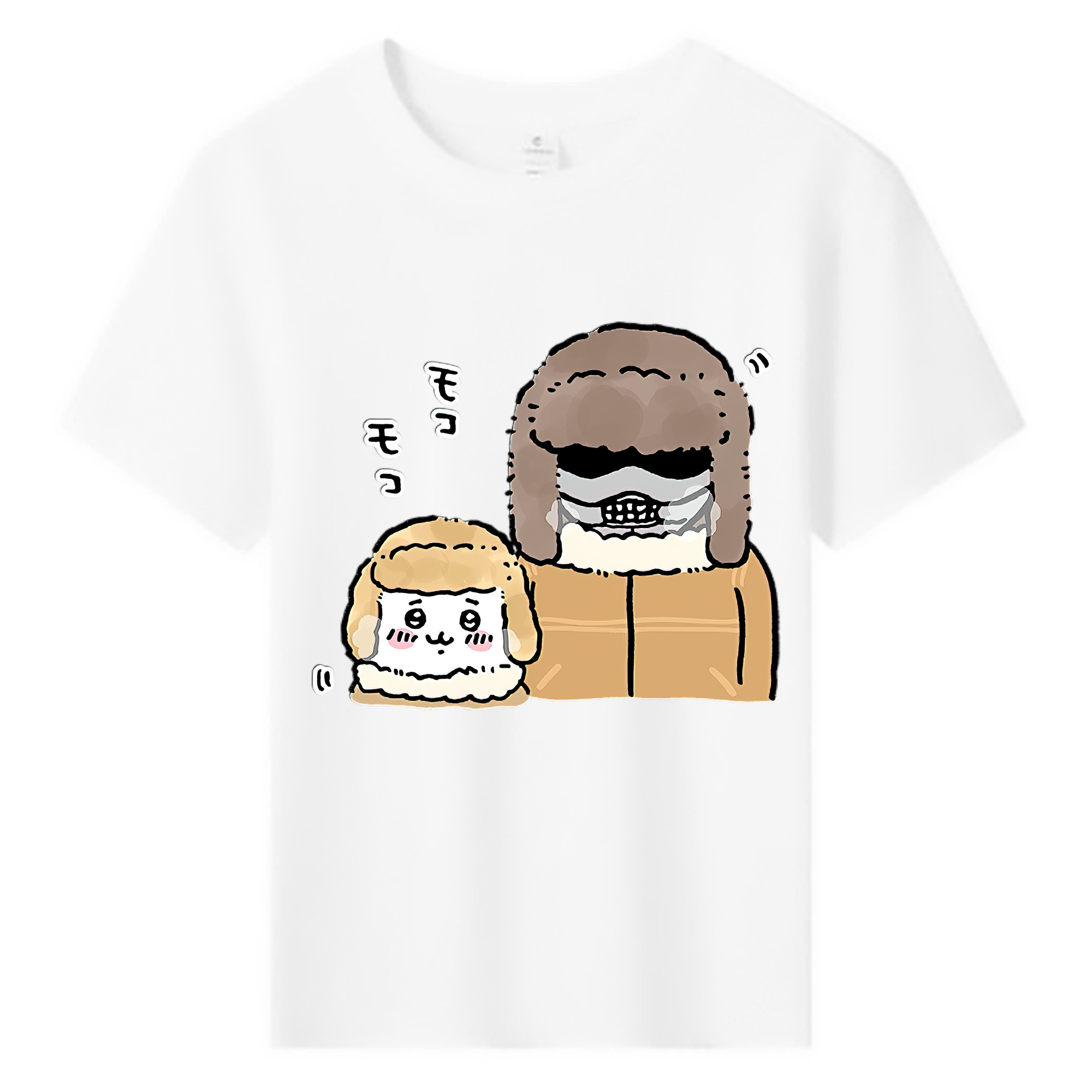 （画像用） ちいかわ 労働の鎧さん Chii-kawa Mr. Armor of Labor 綿100％キッズTシャツ（フロントプリント）