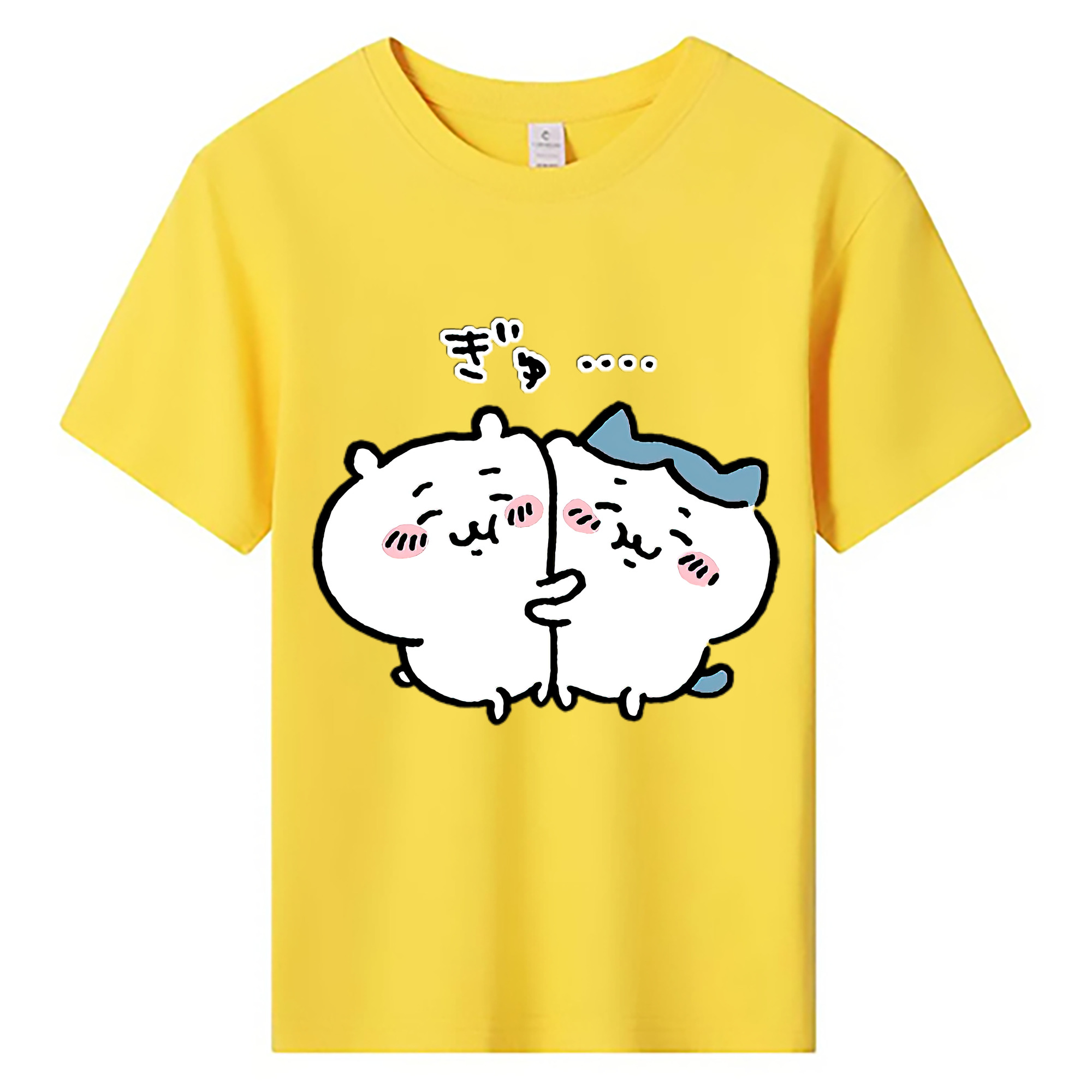 （画像用） ちいかわ ハチワレ Chii-kawa hachiware 綿100％キッズTシャツ（フロントプリント）