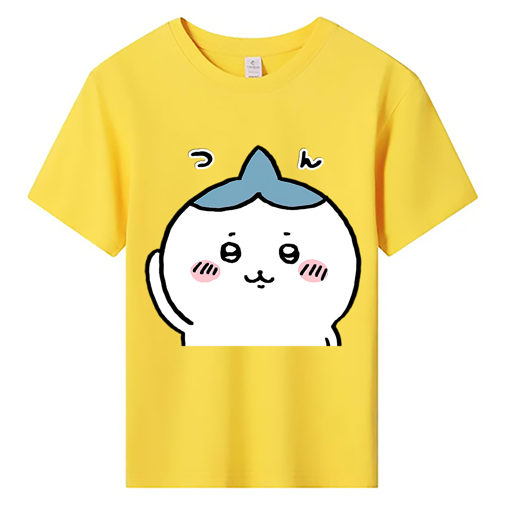 （画像用） ちいかわ ハチワレ Chii-kawa hachiware 綿100％キッズTシャツ（フロントプリント）