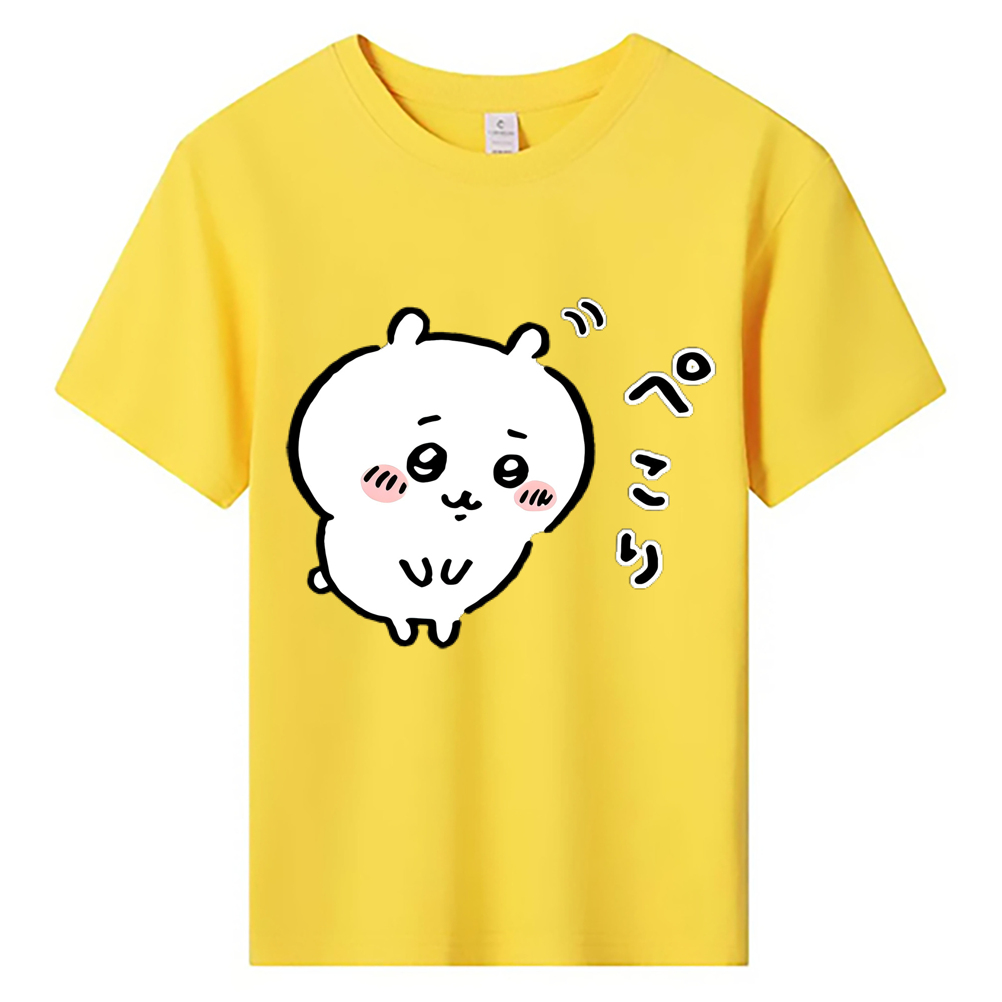 （画像用） ちいかわ ちいかわ Chii-kawa chiikawa 綿100％キッズTシャツ（フロントプリント）