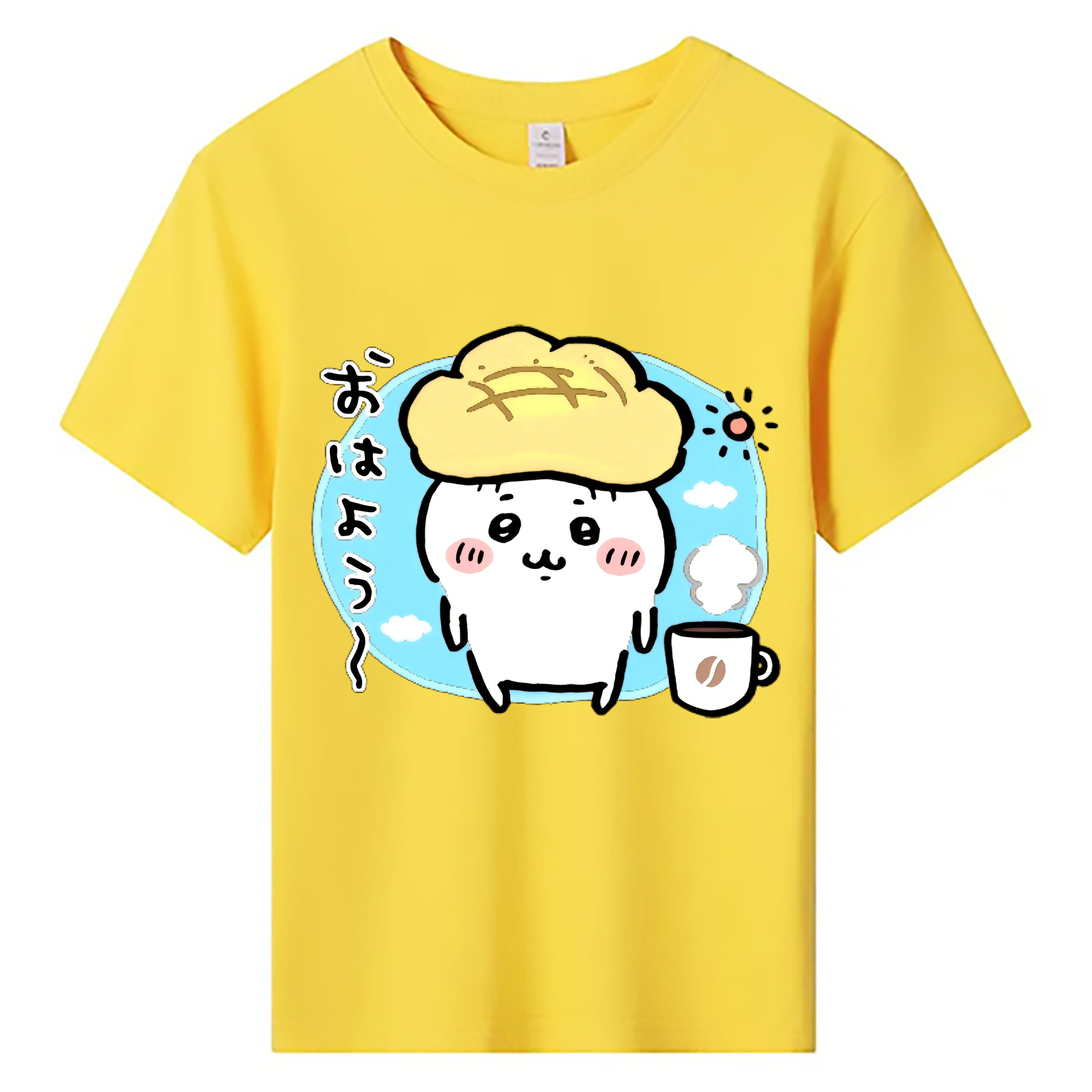 （画像用） ちいかわ ちいかわ Chii-kawa chiikawa 綿100％キッズTシャツ（フロントプリント）