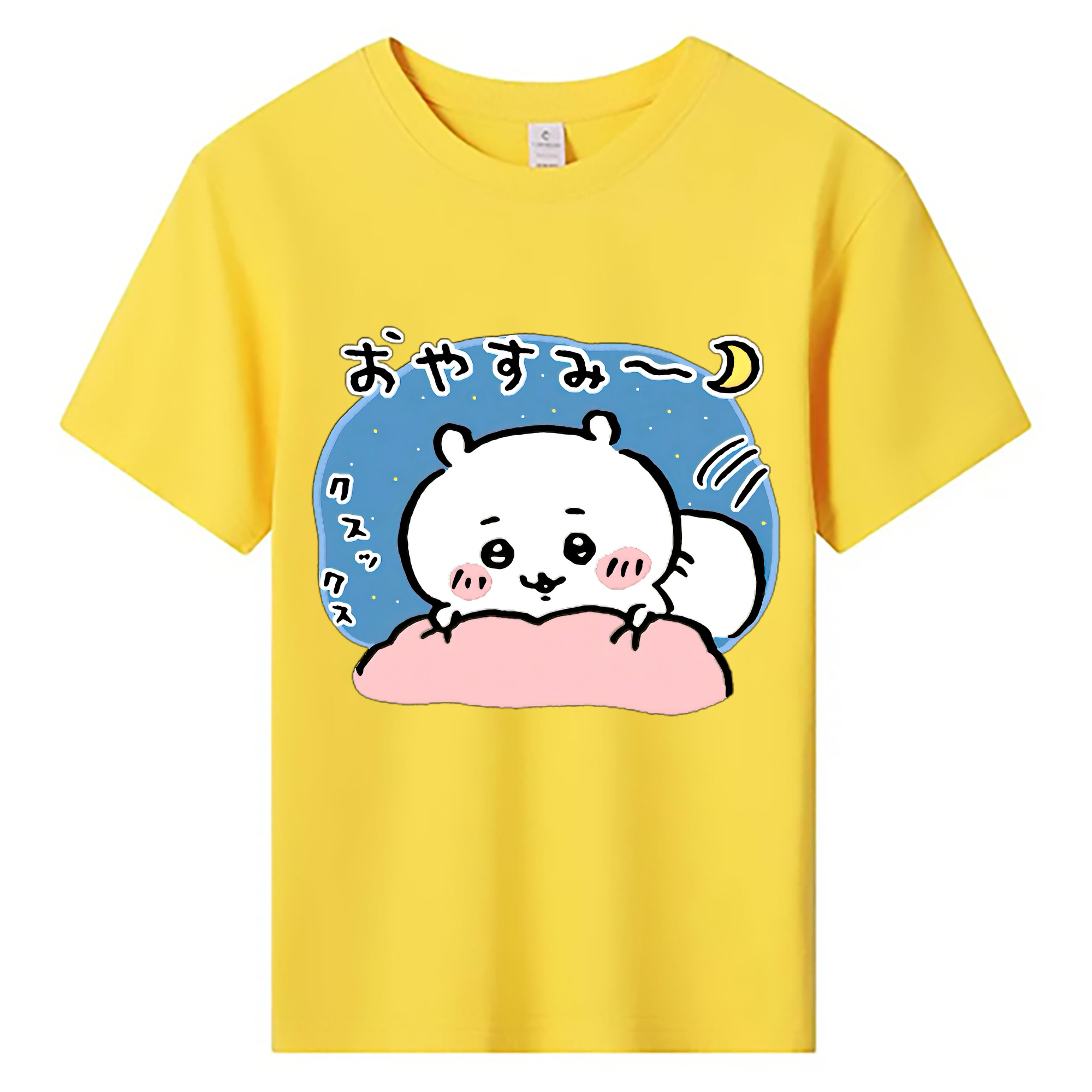 （画像用） ちいかわ ちいかわ Chii-kawa chiikawa 綿100％キッズTシャツ（フロントプリント）