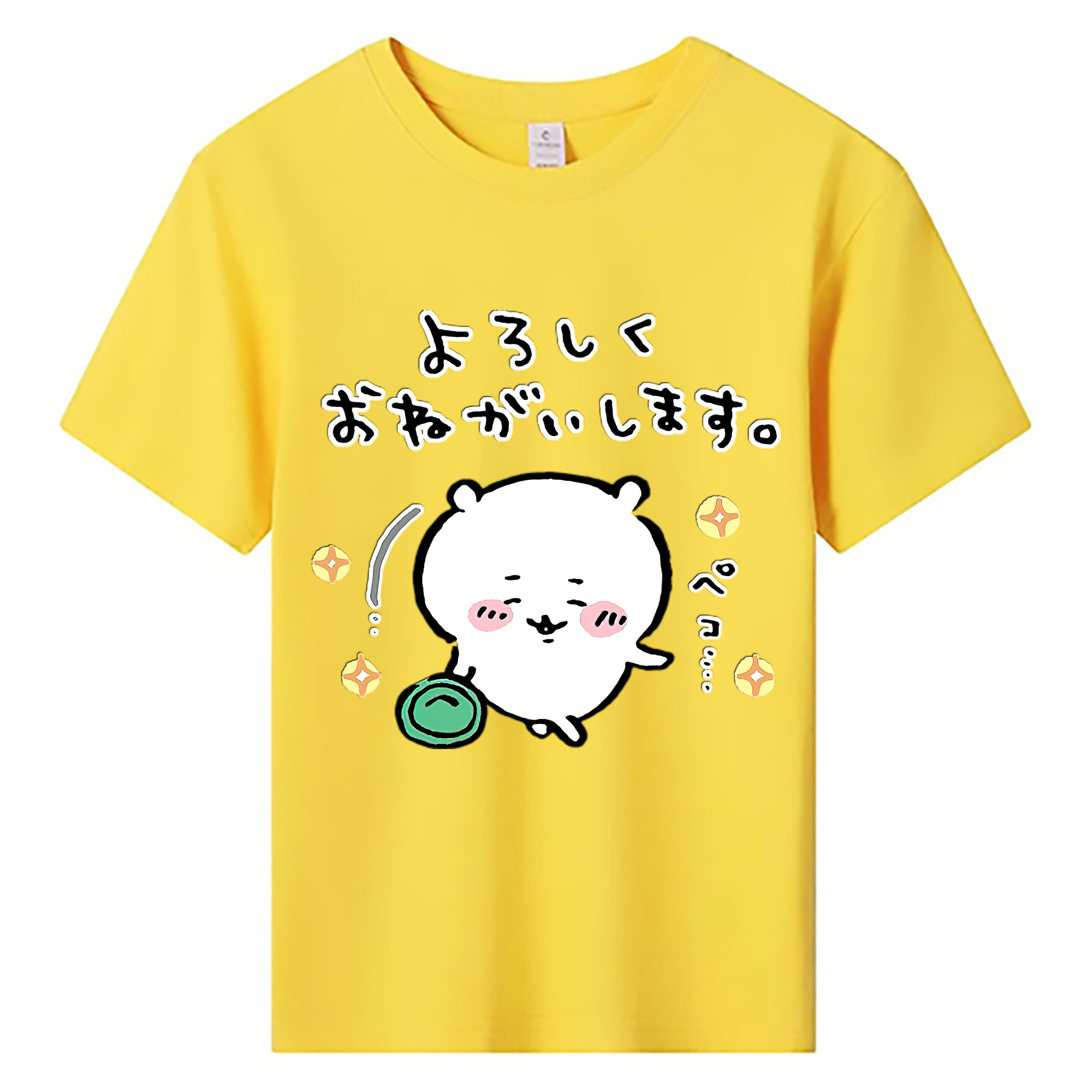 （画像用） ちいかわ ちいかわ Chii-kawa chiikawa 綿100％キッズTシャツ（フロントプリント）