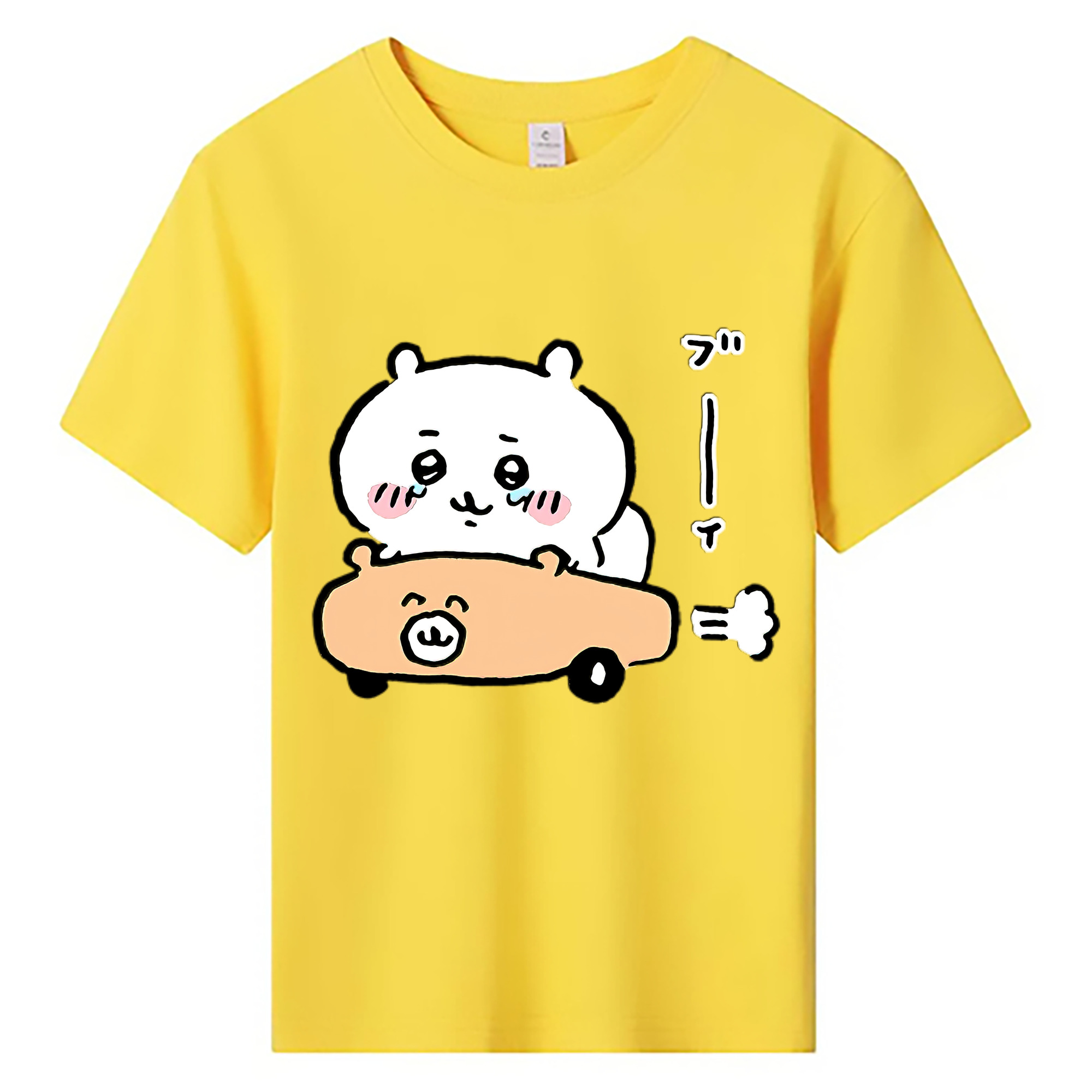（画像用） ちいかわ ちいかわ Chii-kawa chiikawa 綿100％キッズTシャツ（フロントプリント）