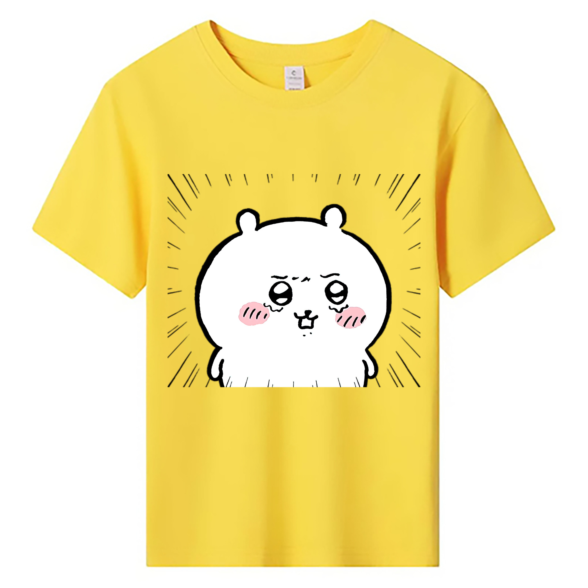 （画像用） ちいかわ ちいかわ Chii-kawa chiikawa 綿100％キッズTシャツ（フロントプリント）