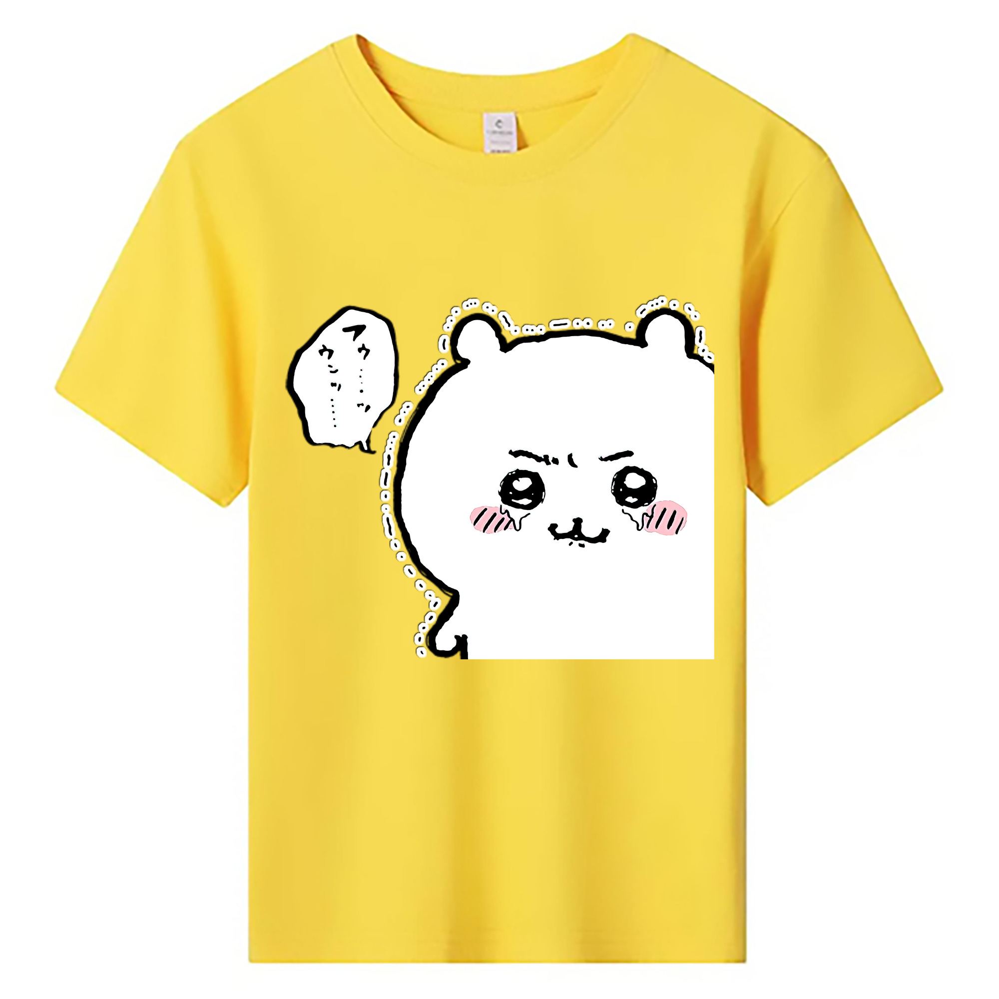 （画像用） ちいかわ ちいかわ Chii-kawa chiikawa 綿100％キッズTシャツ（フロントプリント）