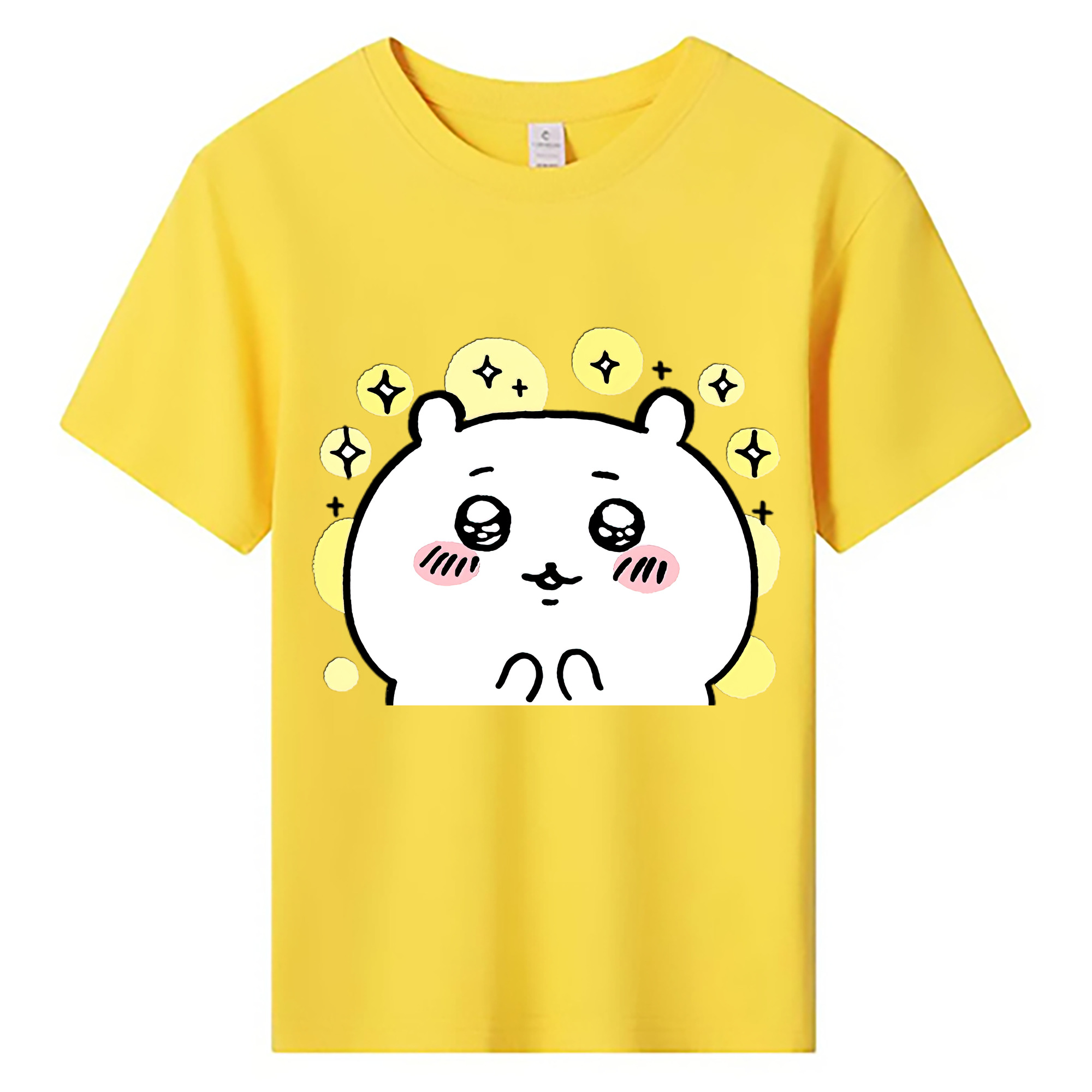 （画像用） ちいかわ ちいかわ Chii-kawa chiikawa 綿100％キッズTシャツ（フロントプリント）