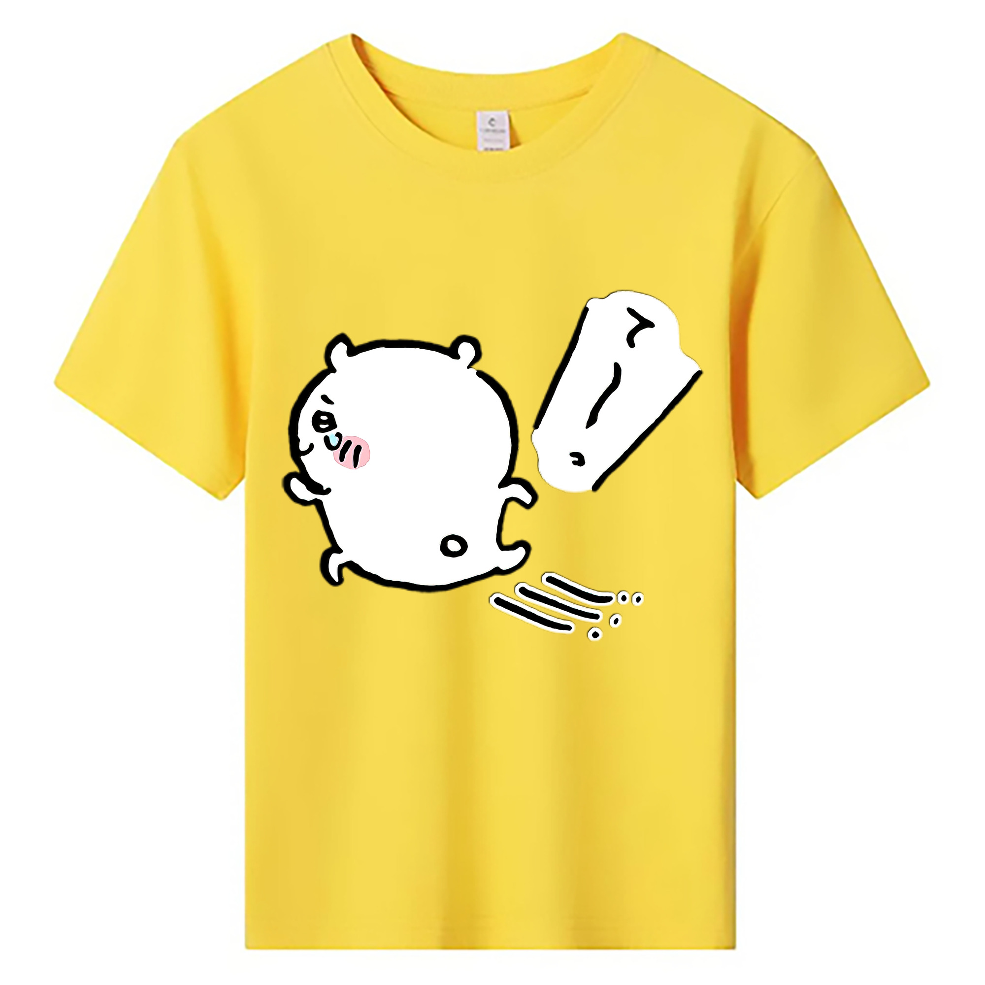 （画像用） ちいかわ ちいかわ Chii-kawa chiikawa 綿100％キッズTシャツ（フロントプリント）
