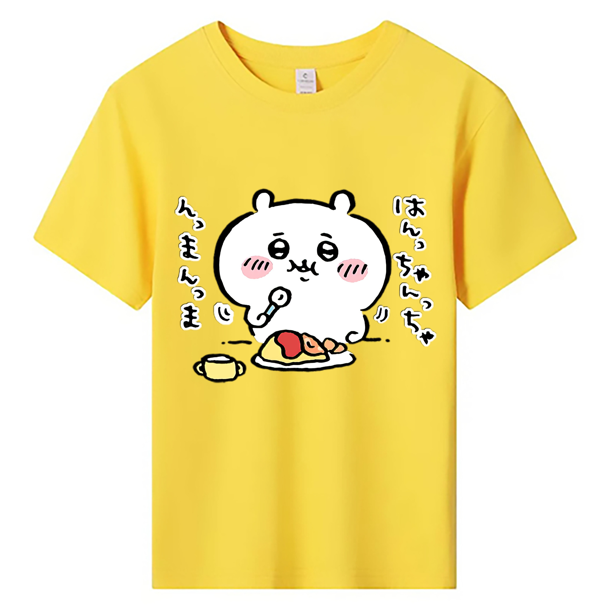 （画像用） ちいかわ ちいかわ Chii-kawa chiikawa 綿100％キッズTシャツ（フロントプリント）