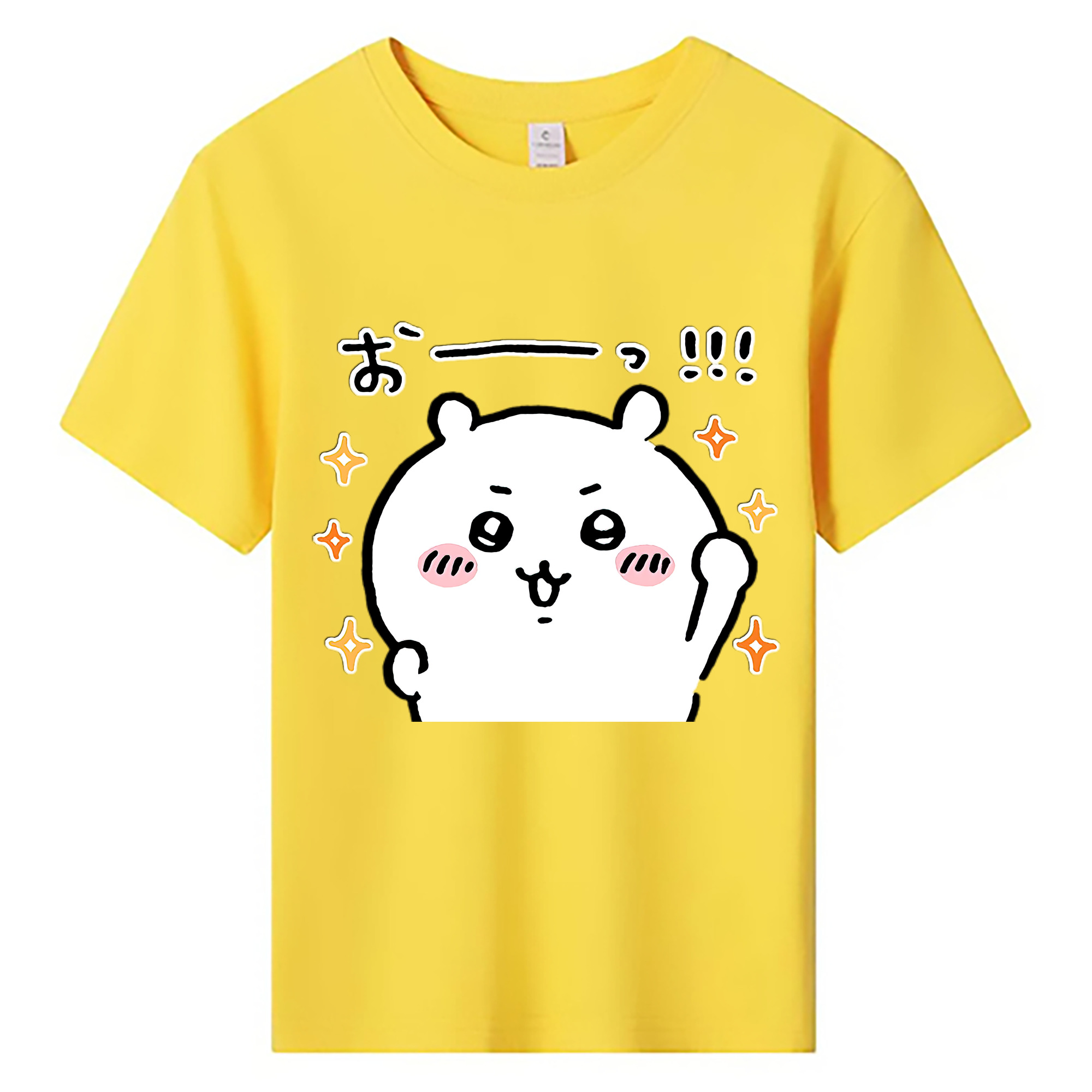 （画像用） ちいかわ ちいかわ Chii-kawa chiikawa 綿100％キッズTシャツ（フロントプリント）