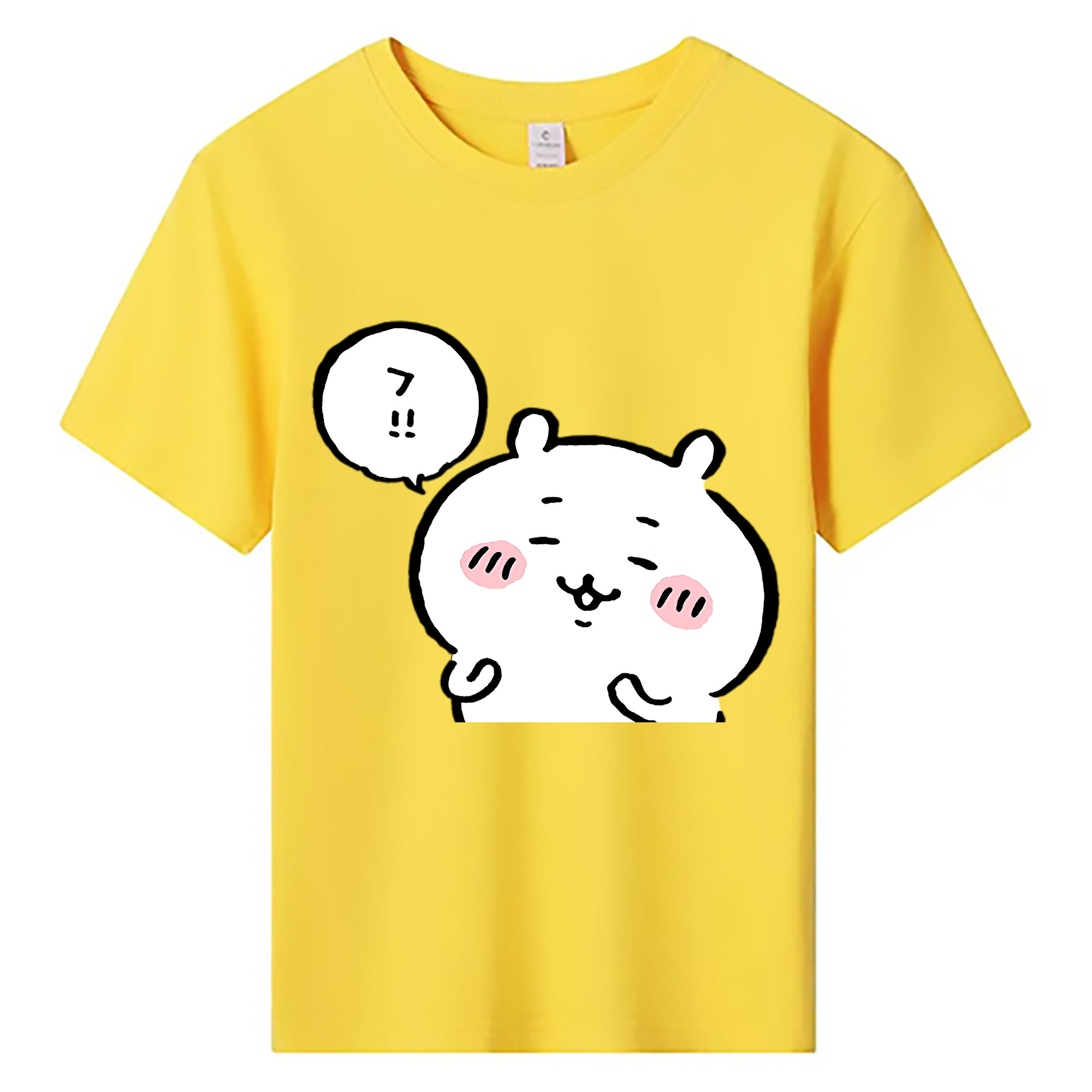 （画像用） ちいかわ ちいかわ Chii-kawa chiikawa 綿100％キッズTシャツ（フロントプリント）