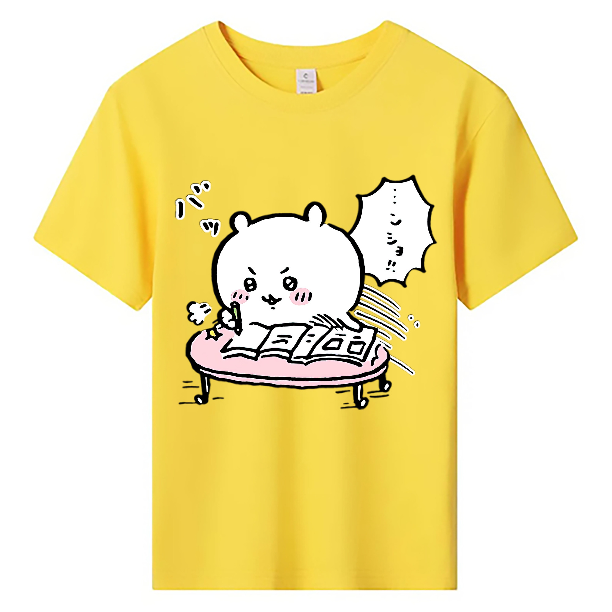 （画像用） ちいかわ ちいかわ Chii-kawa chiikawa 綿100％キッズTシャツ（フロントプリント）