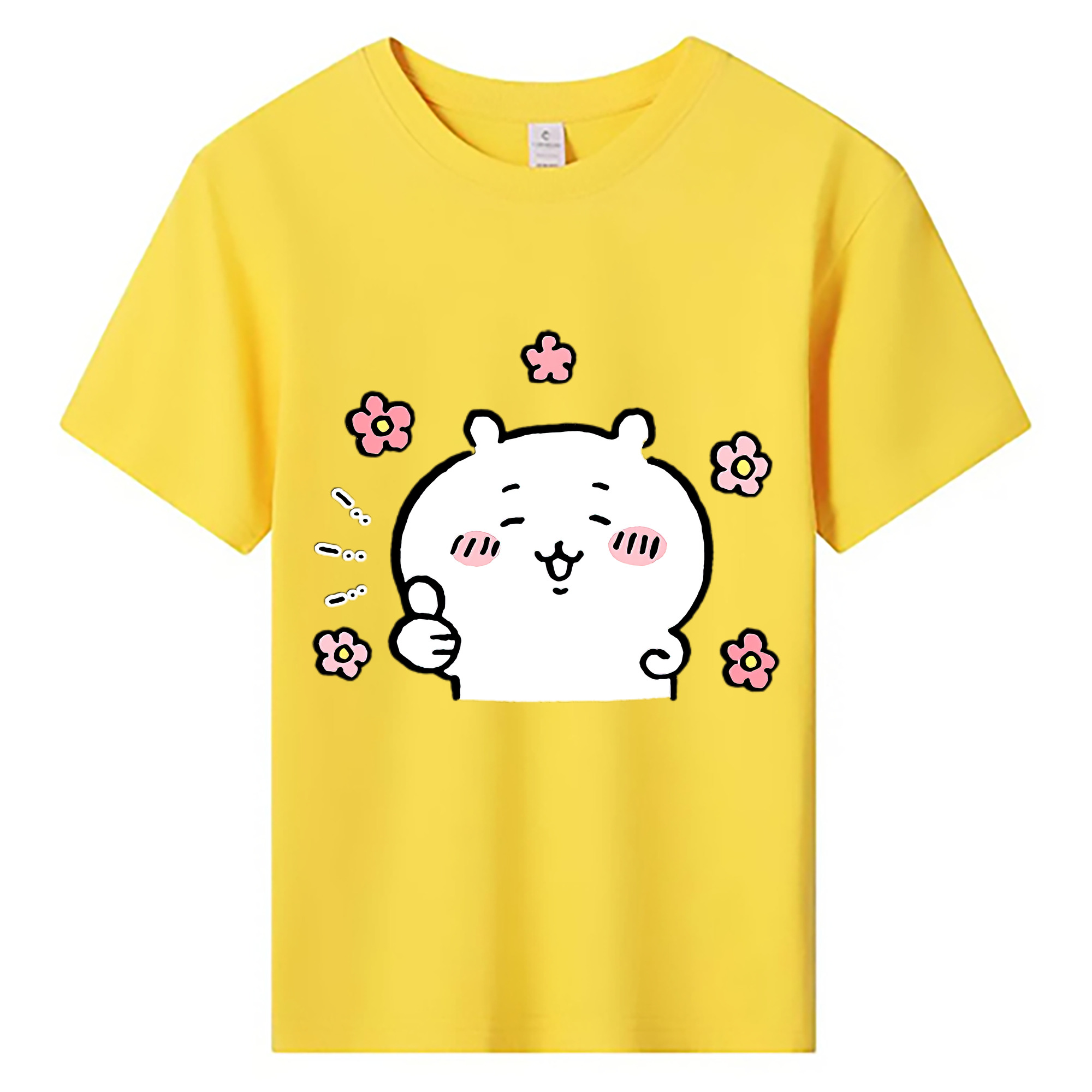 （画像用） ちいかわ ちいかわ Chii-kawa chiikawa 綿100％キッズTシャツ（フロントプリント）