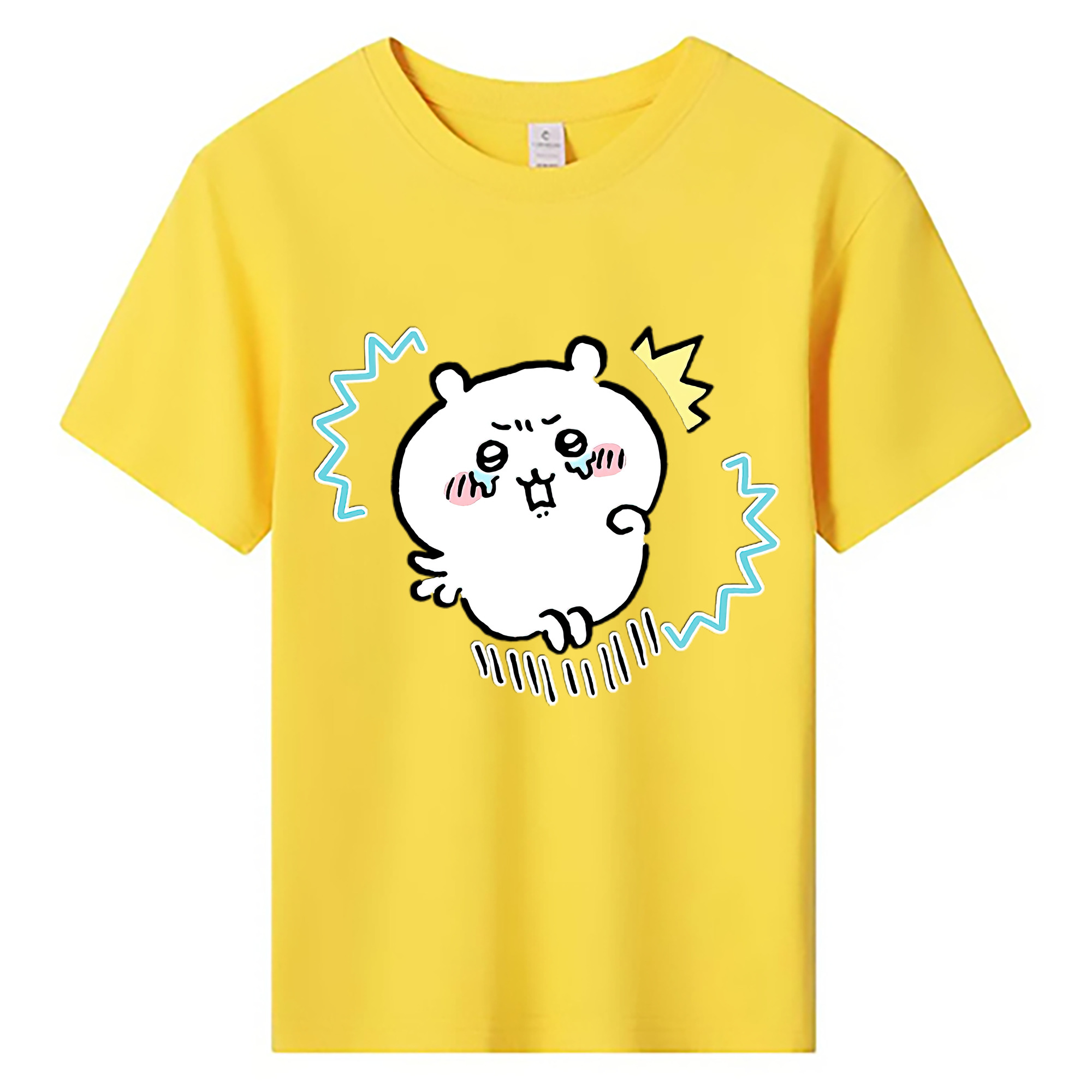 （画像用） ちいかわ ちいかわ Chii-kawa chiikawa 綿100％キッズTシャツ（フロントプリント）