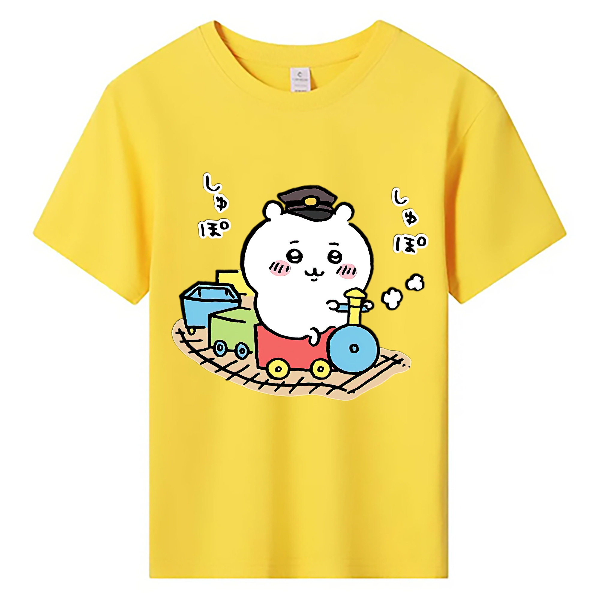 （画像用） ちいかわ ちいかわ Chii-kawa chiikawa 綿100％キッズTシャツ（フロントプリント）