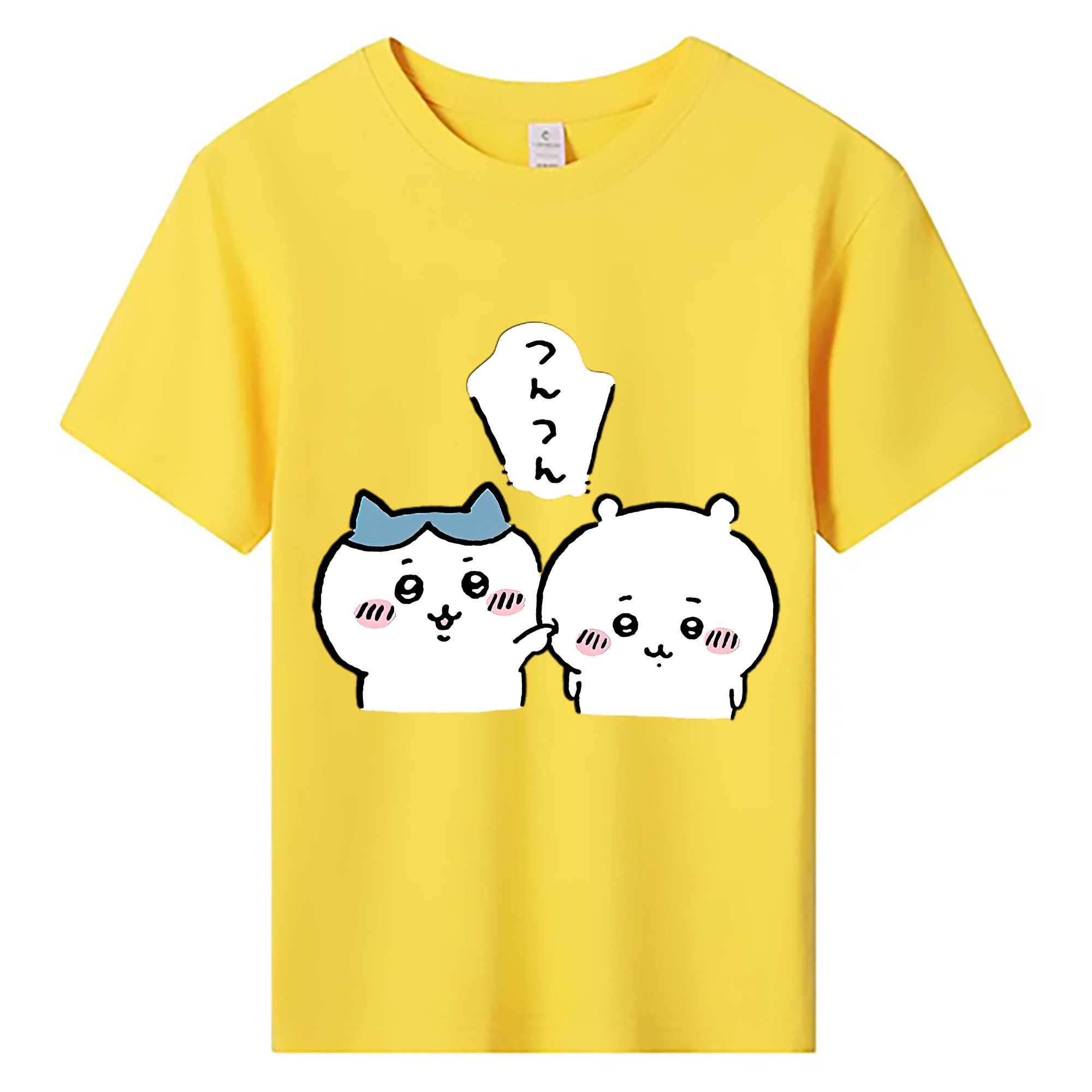 （画像用） ちいかわ ちいかわ Chii-kawa chiikawa 綿100％キッズTシャツ（フロントプリント）