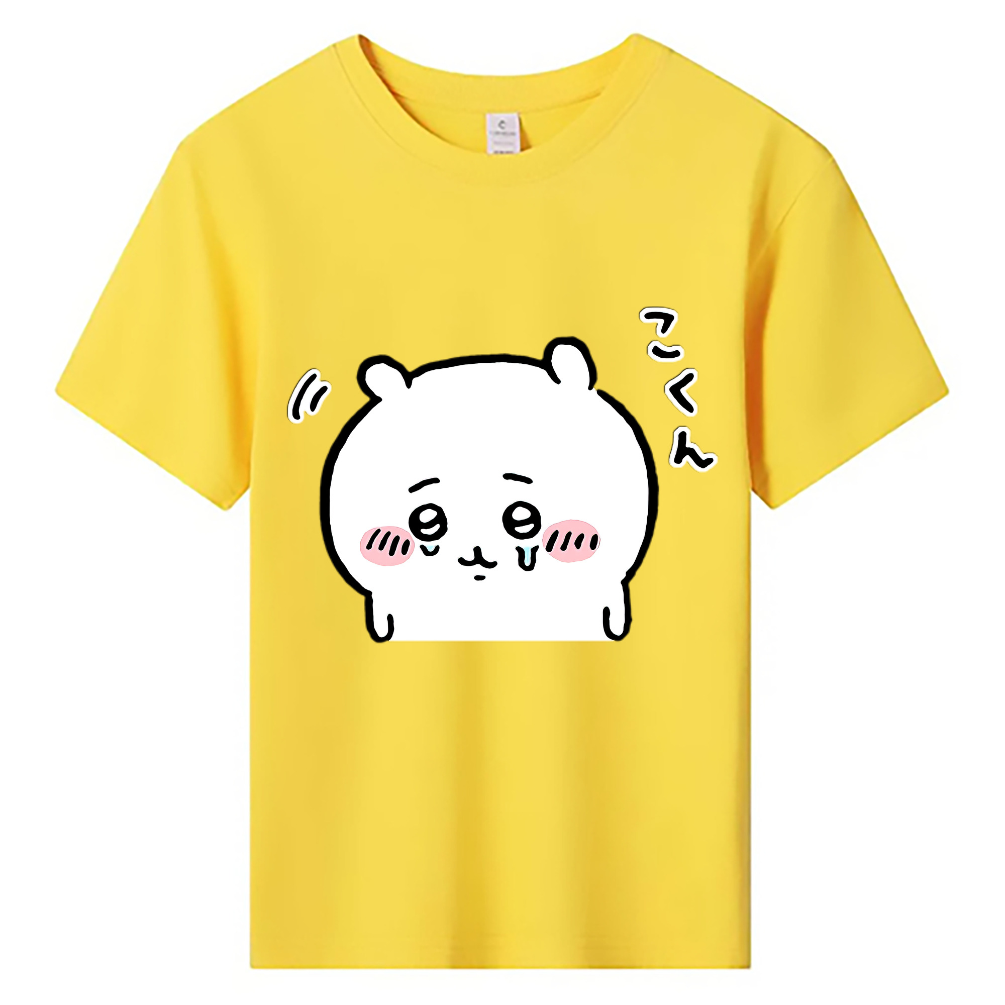 （画像用） ちいかわ ちいかわ Chii-kawa chiikawa 綿100％キッズTシャツ（フロントプリント）