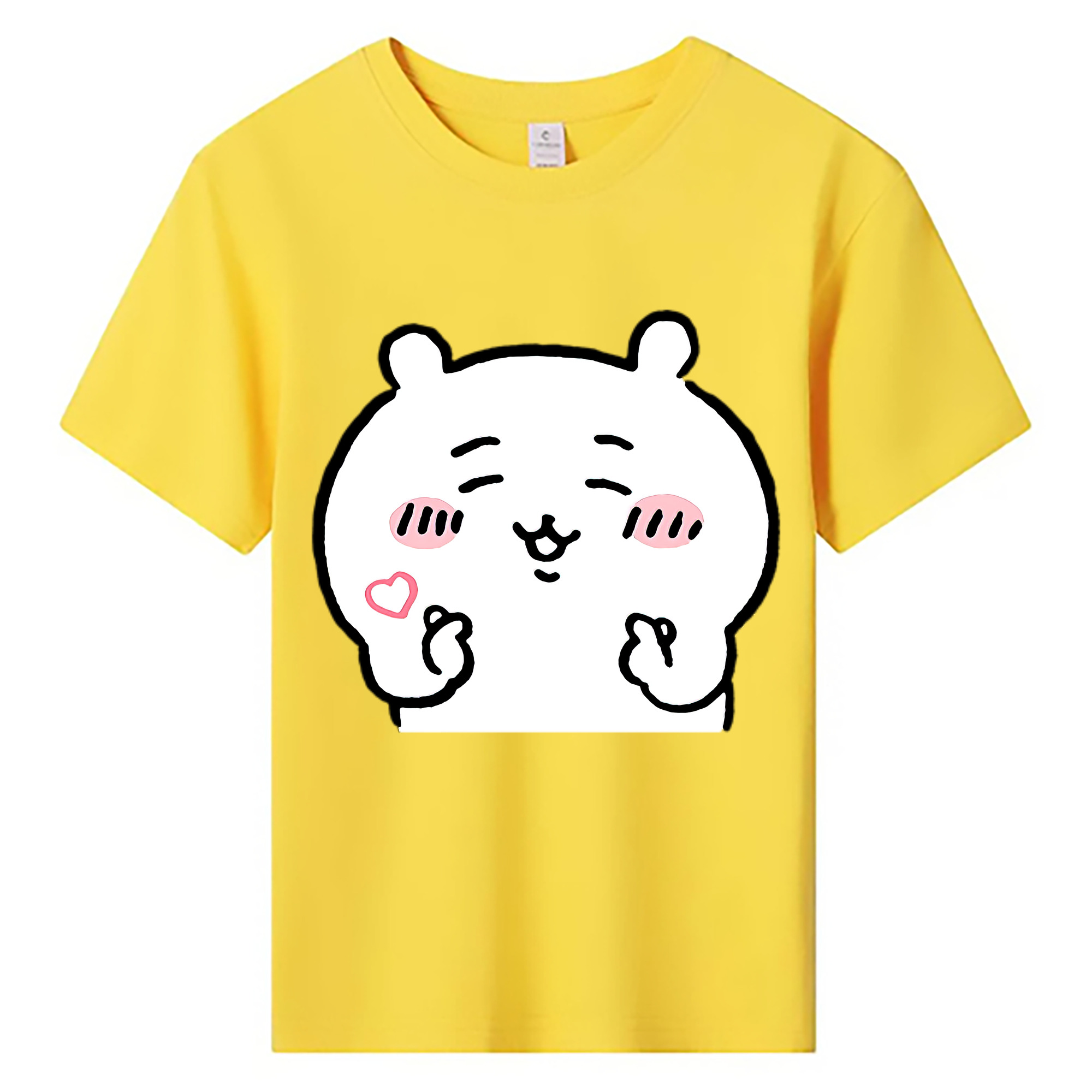 （画像用） ちいかわ ちいかわ Chii-kawa chiikawa 綿100％キッズTシャツ（フロントプリント）
