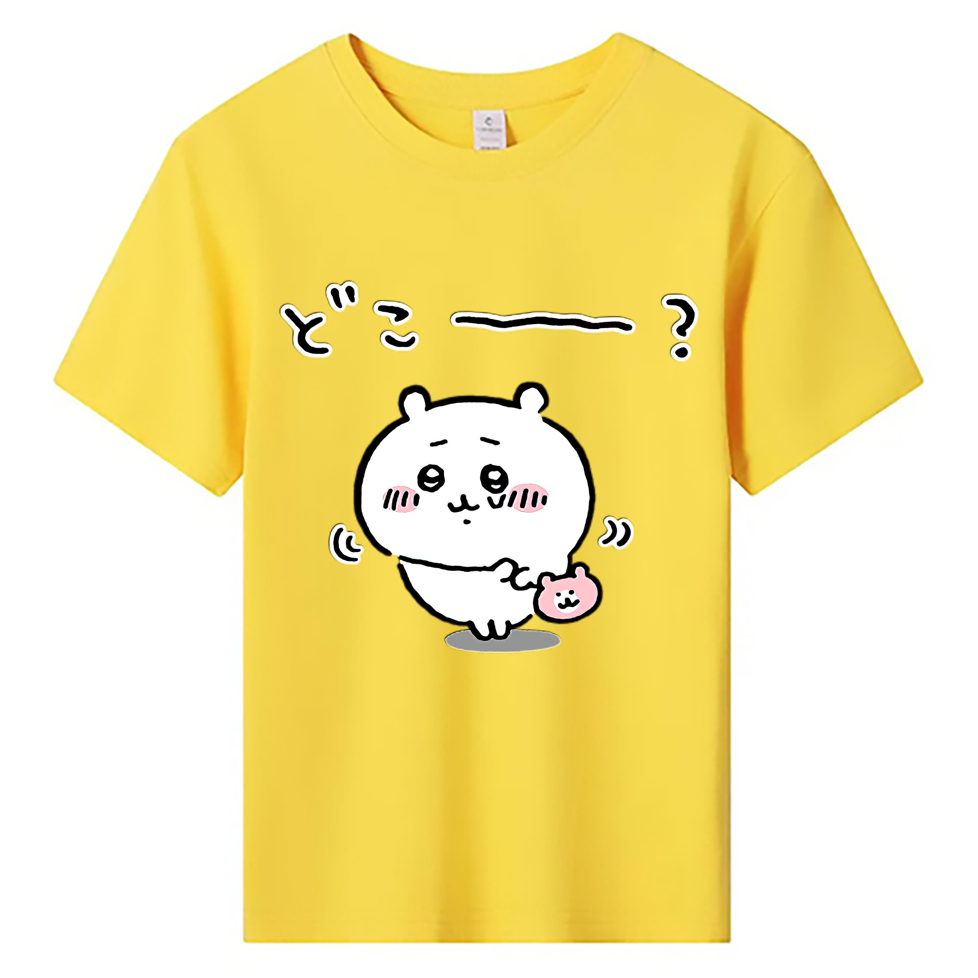 （画像用） ちいかわ ちいかわ Chii-kawa chiikawa 綿100％キッズTシャツ（フロントプリント）