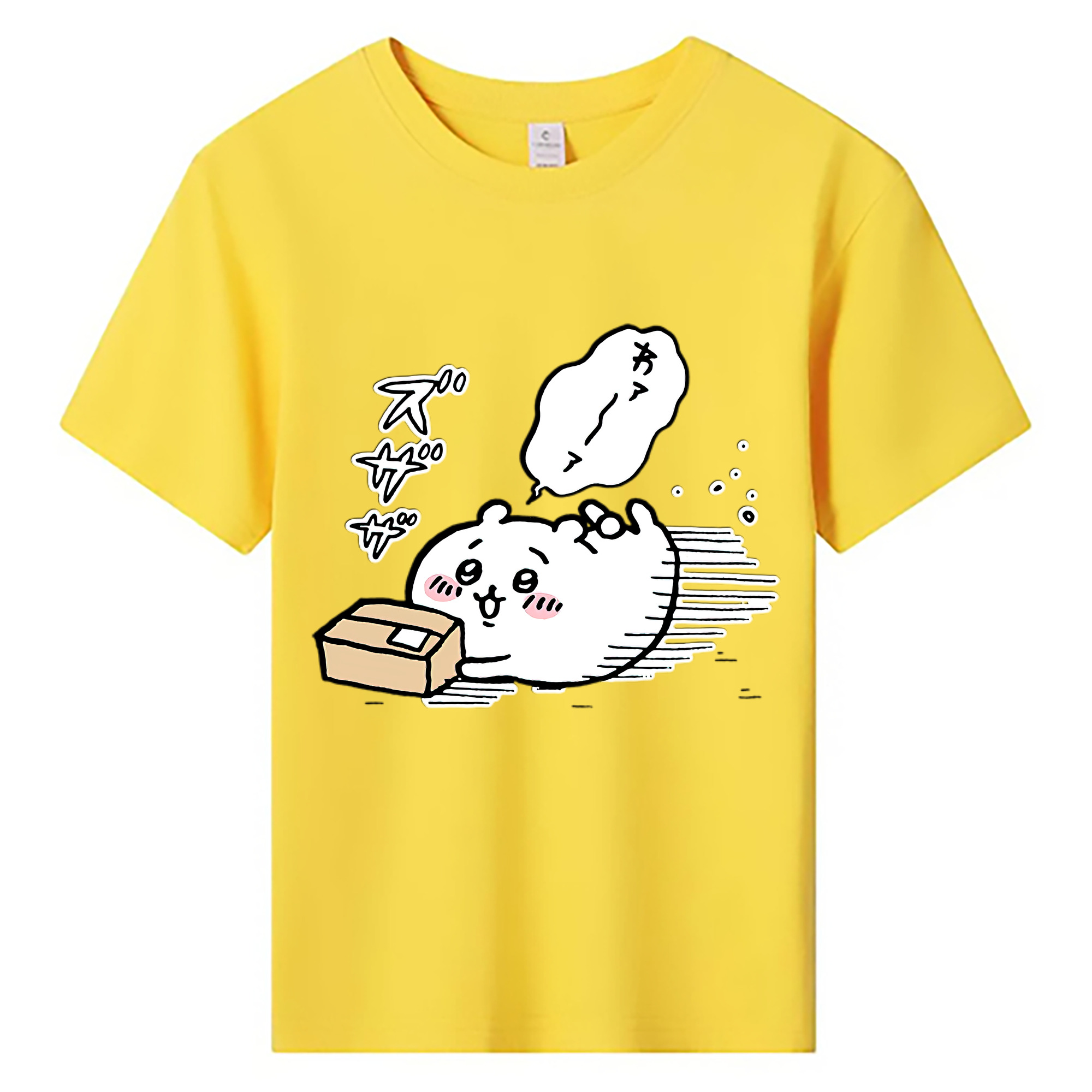 （画像用） ちいかわ ちいかわ Chii-kawa chiikawa 綿100％キッズTシャツ（フロントプリント）