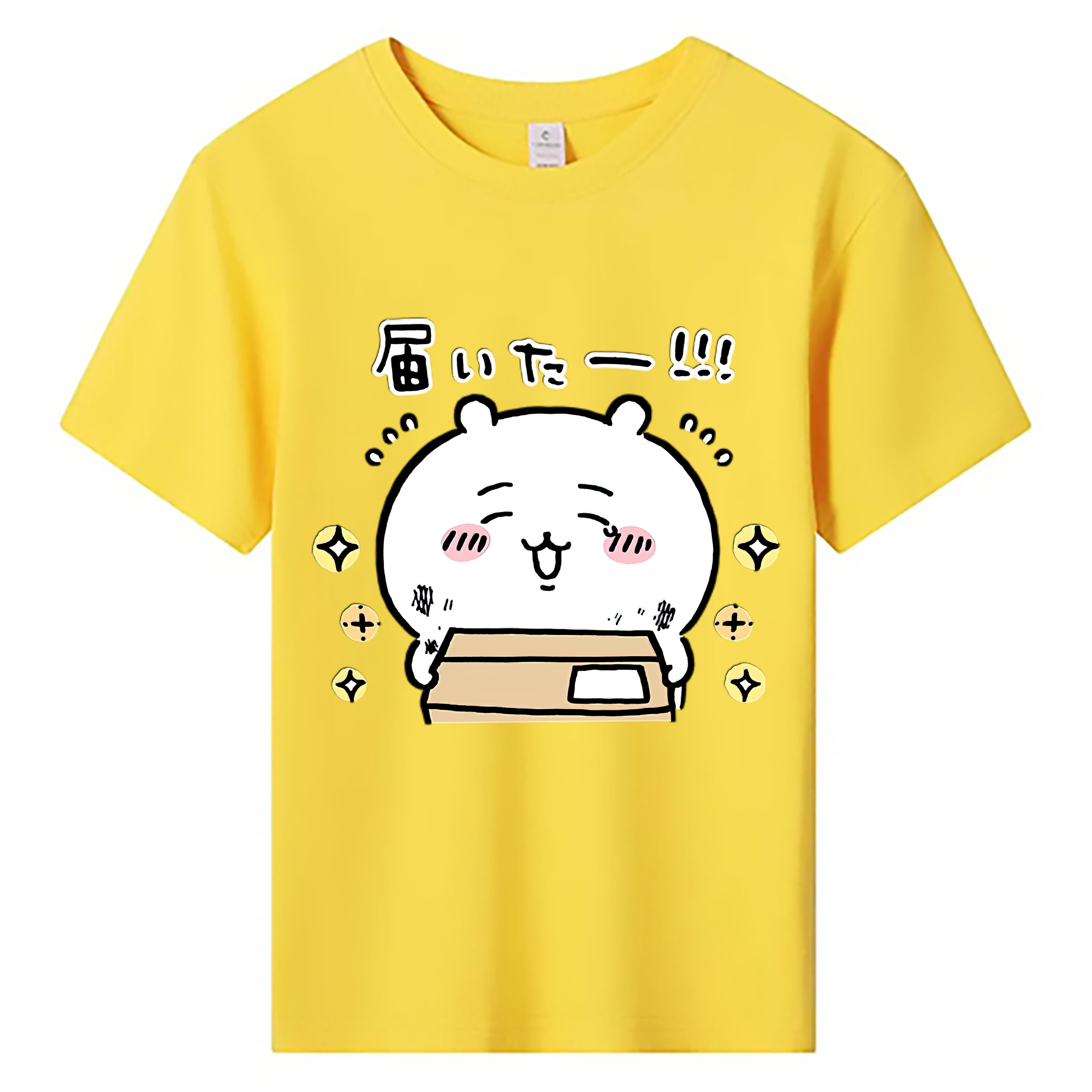 （画像用） ちいかわ ちいかわ Chii-kawa chiikawa 綿100％キッズTシャツ（フロントプリント）