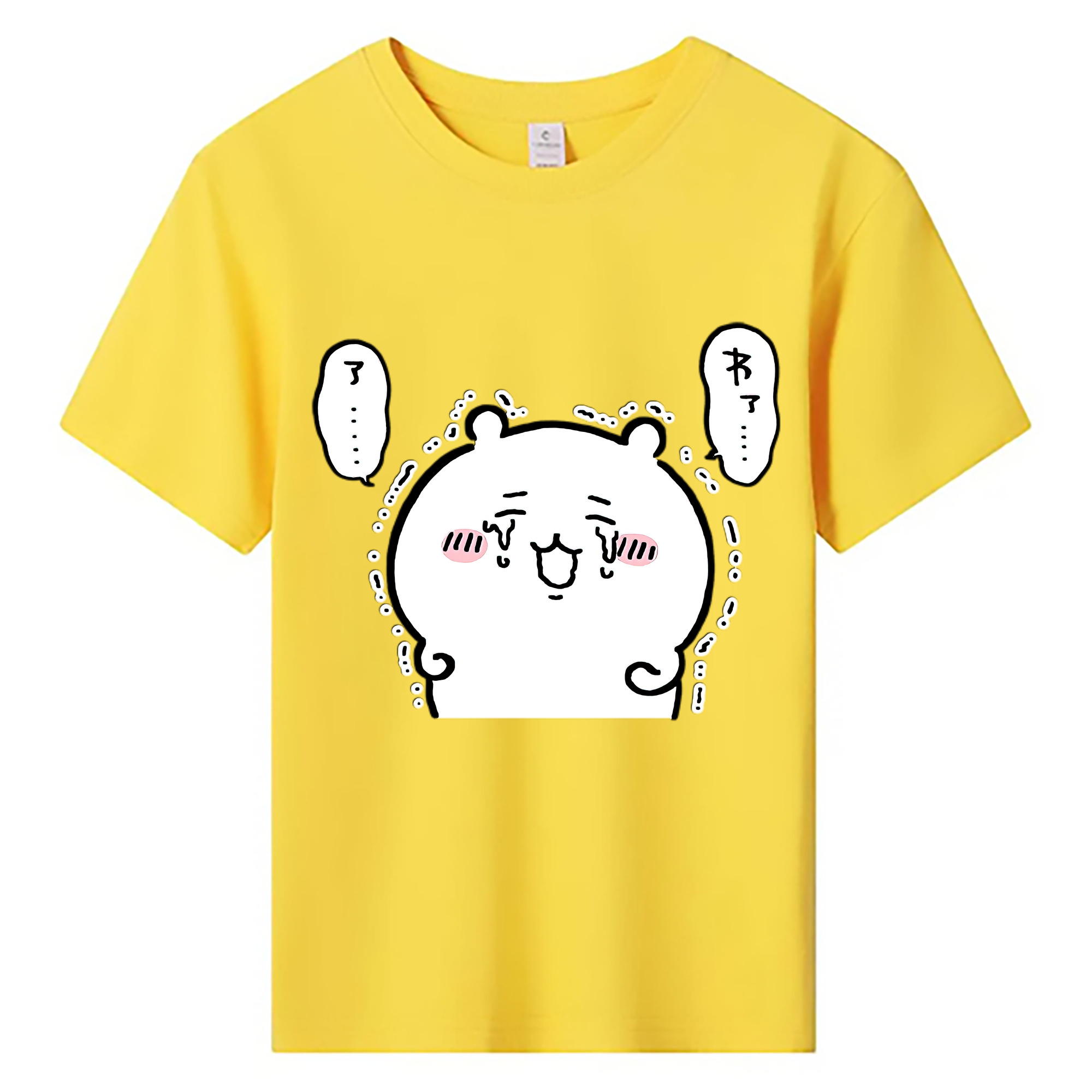 （画像用） ちいかわ ちいかわ Chii-kawa chiikawa 綿100％キッズTシャツ（フロントプリント）