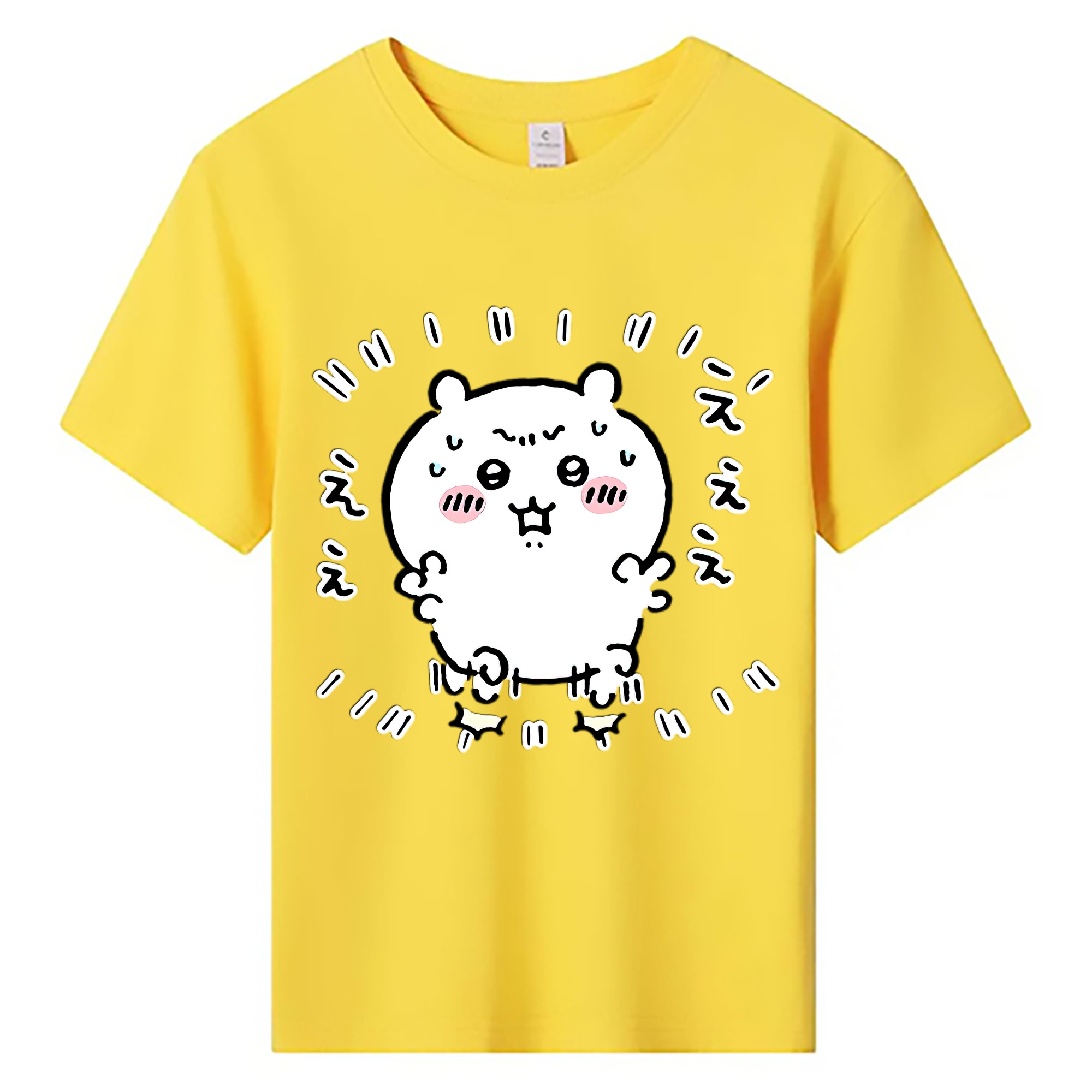（画像用） ちいかわ ちいかわ Chii-kawa chiikawa 綿100％キッズTシャツ（フロントプリント）