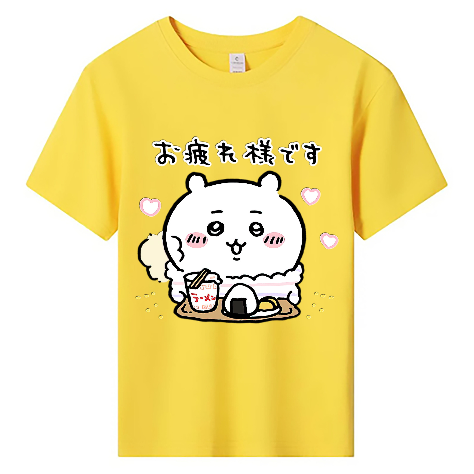 （画像用） ちいかわ ちいかわ Chii-kawa chiikawa 綿100％キッズTシャツ（フロントプリント）