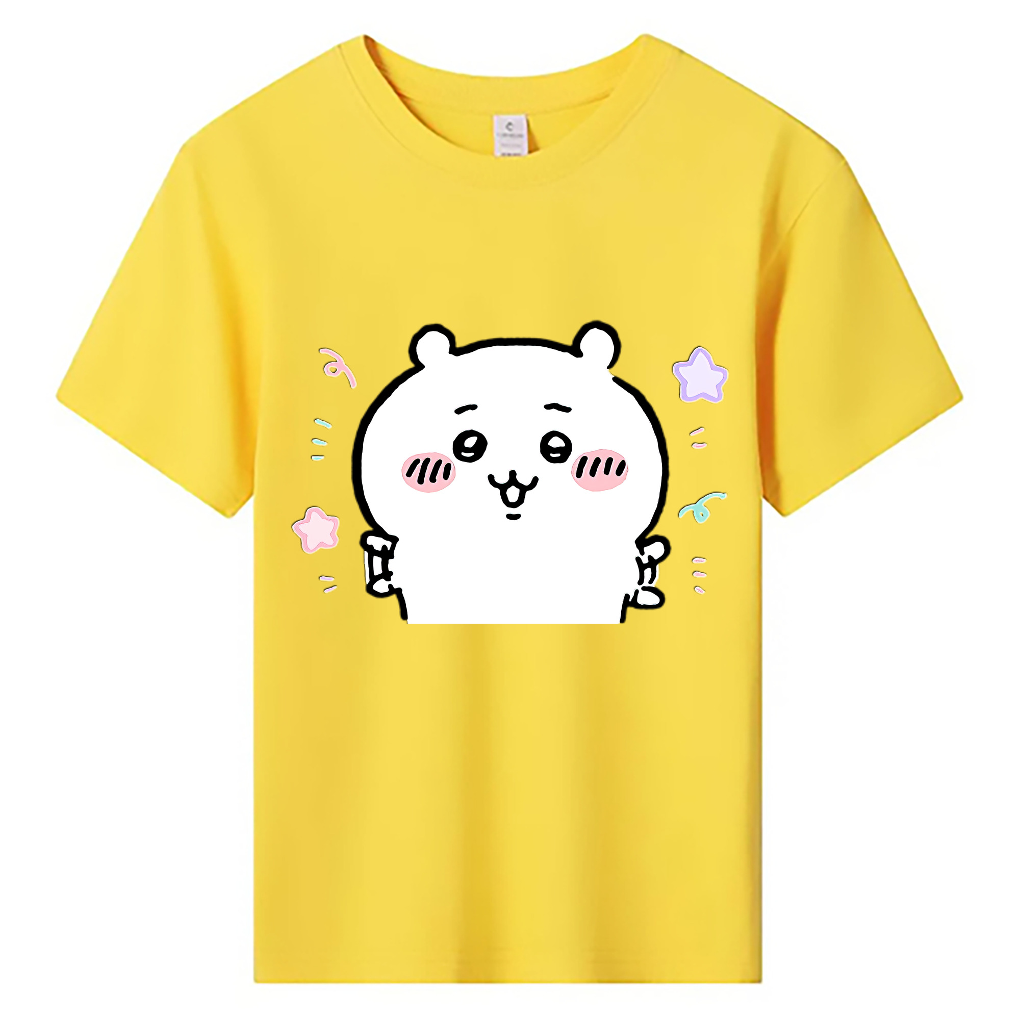 （画像用） ちいかわ ちいかわ Chii-kawa chiikawa 綿100％キッズTシャツ（フロントプリント）