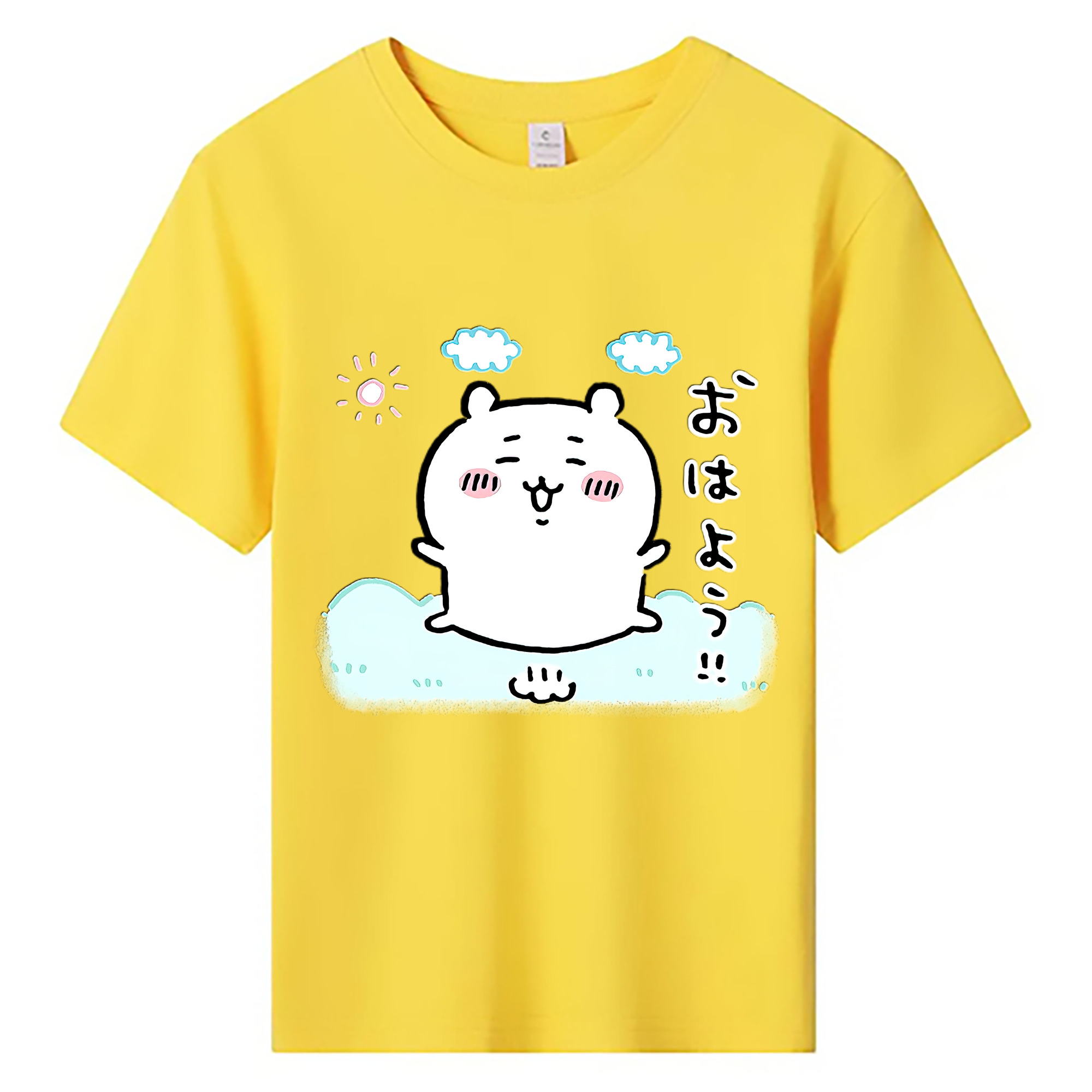 （画像用） ちいかわ ちいかわ Chii-kawa chiikawa 綿100％キッズTシャツ（フロントプリント）