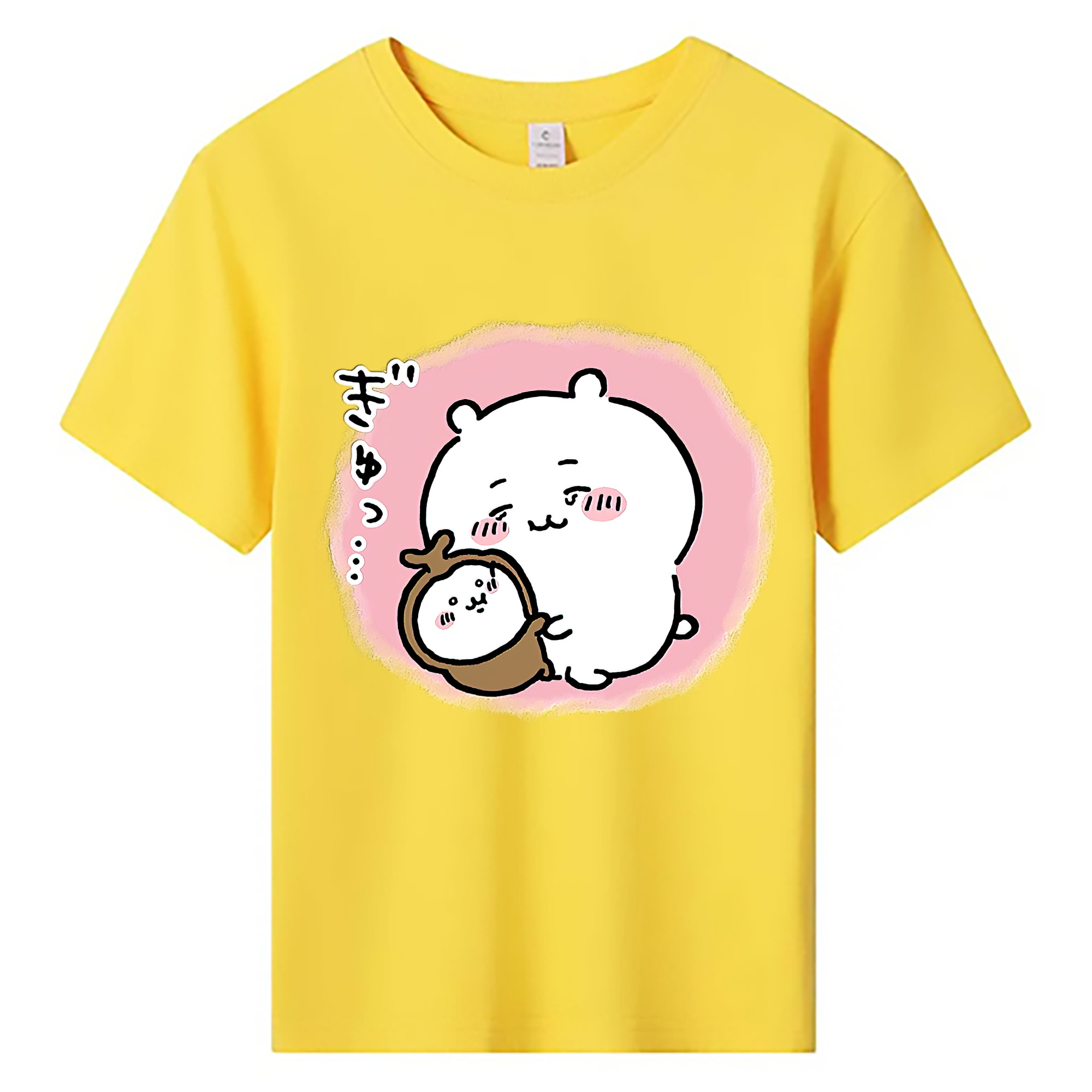 （画像用） ちいかわ ちいかわ Chii-kawa chiikawa 綿100％キッズTシャツ（フロントプリント）