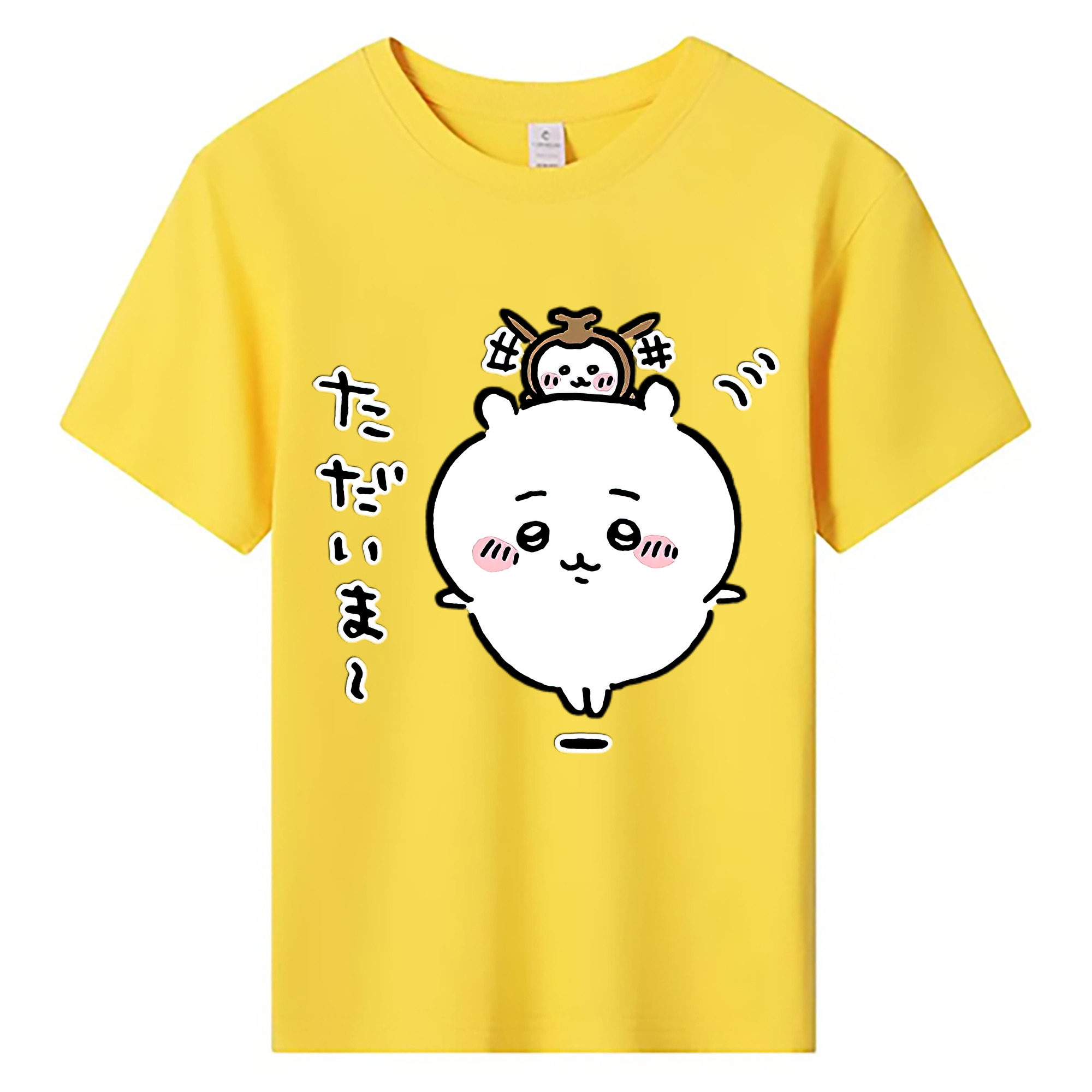 （画像用） ちいかわ ちいかわ Chii-kawa chiikawa 綿100％キッズTシャツ（フロントプリント）