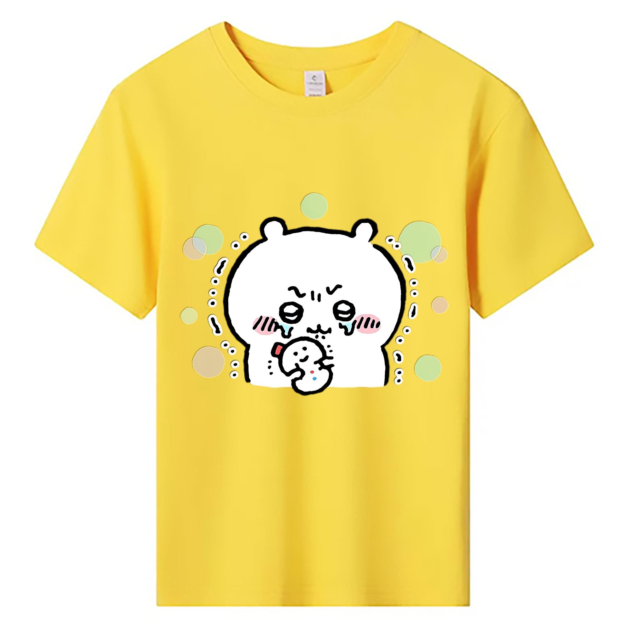 （画像用） ちいかわ ちいかわ Chii-kawa chiikawa 綿100％キッズTシャツ（フロントプリント）