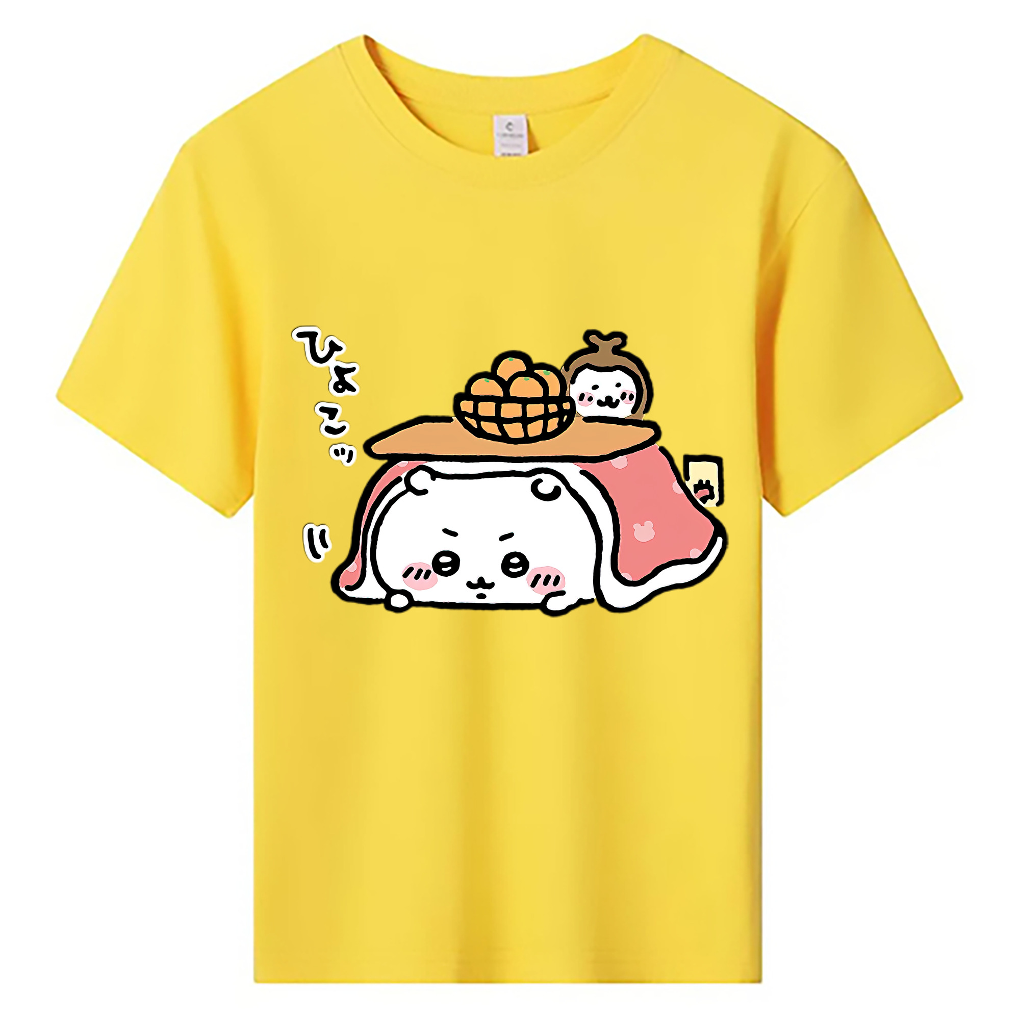 （画像用） ちいかわ ちいかわ Chii-kawa chiikawa 綿100％キッズTシャツ（フロントプリント）