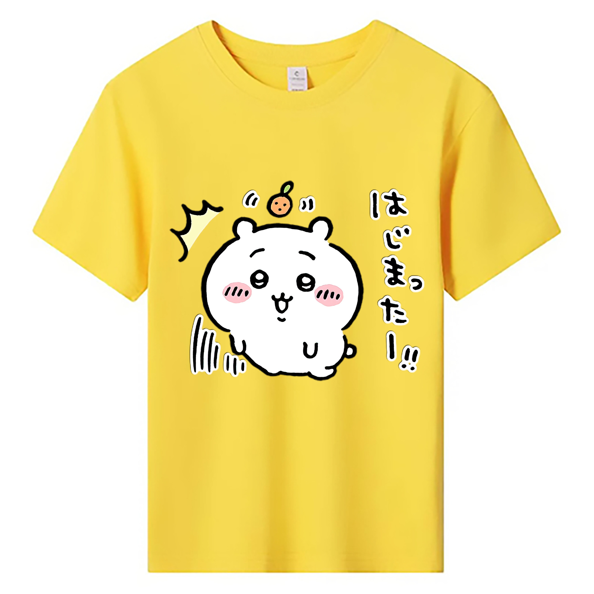 （画像用） ちいかわ ちいかわ Chii-kawa chiikawa 綿100％キッズTシャツ（フロントプリント）