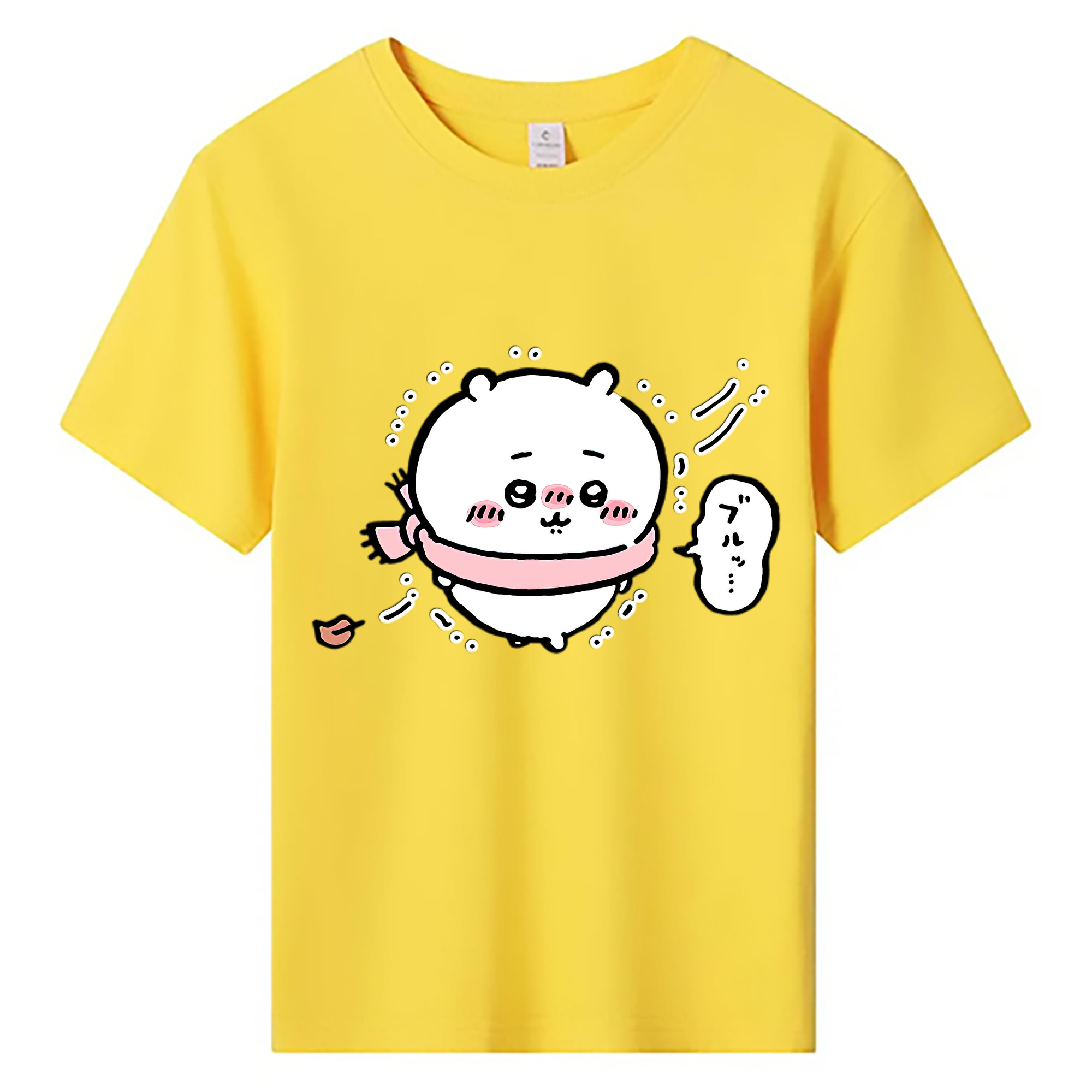 （画像用） ちいかわ ちいかわ Chii-kawa chiikawa 綿100％キッズTシャツ（フロントプリント）