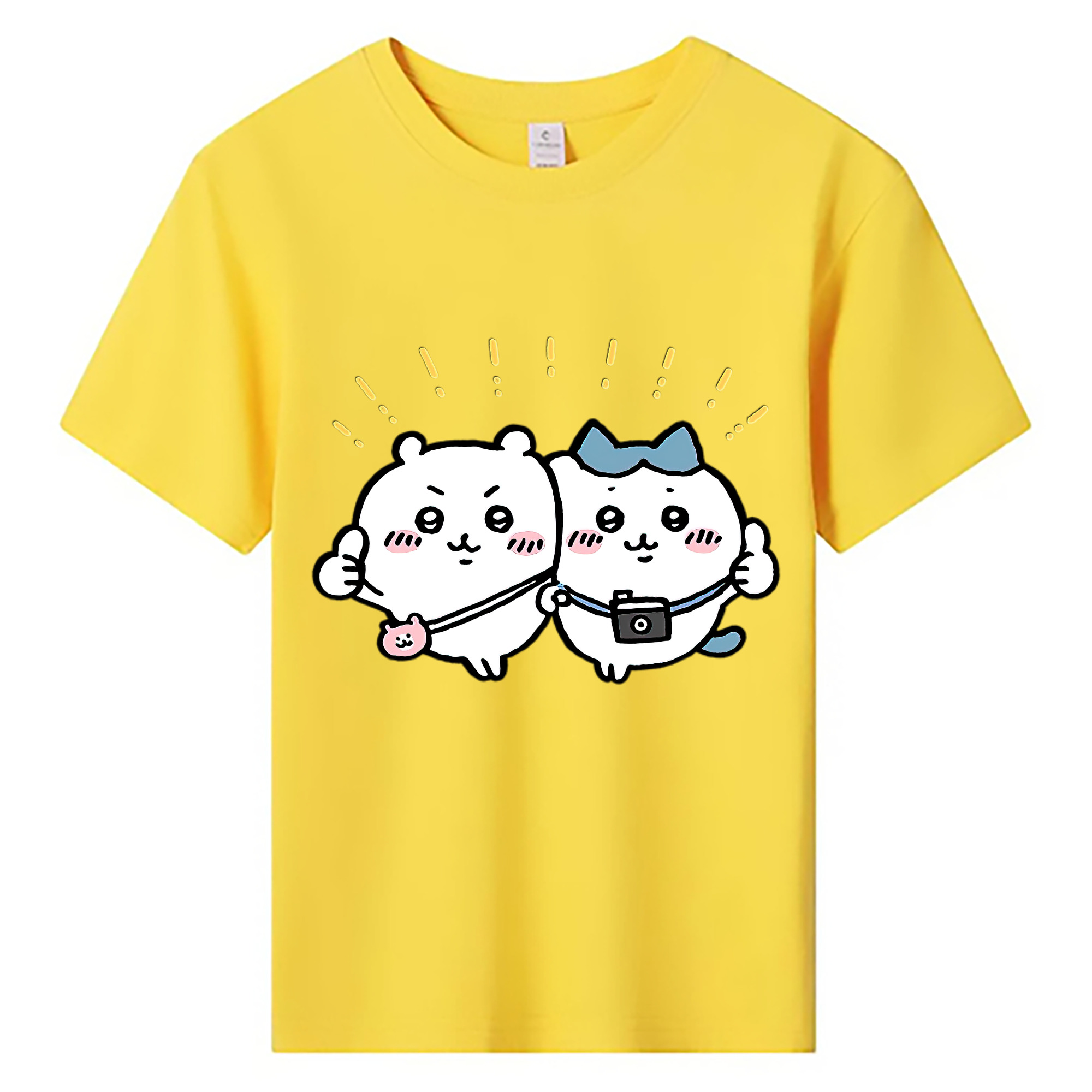 （画像用） ちいかわ ちいかわ Chii-kawa chiikawa 綿100％キッズTシャツ（フロントプリント）