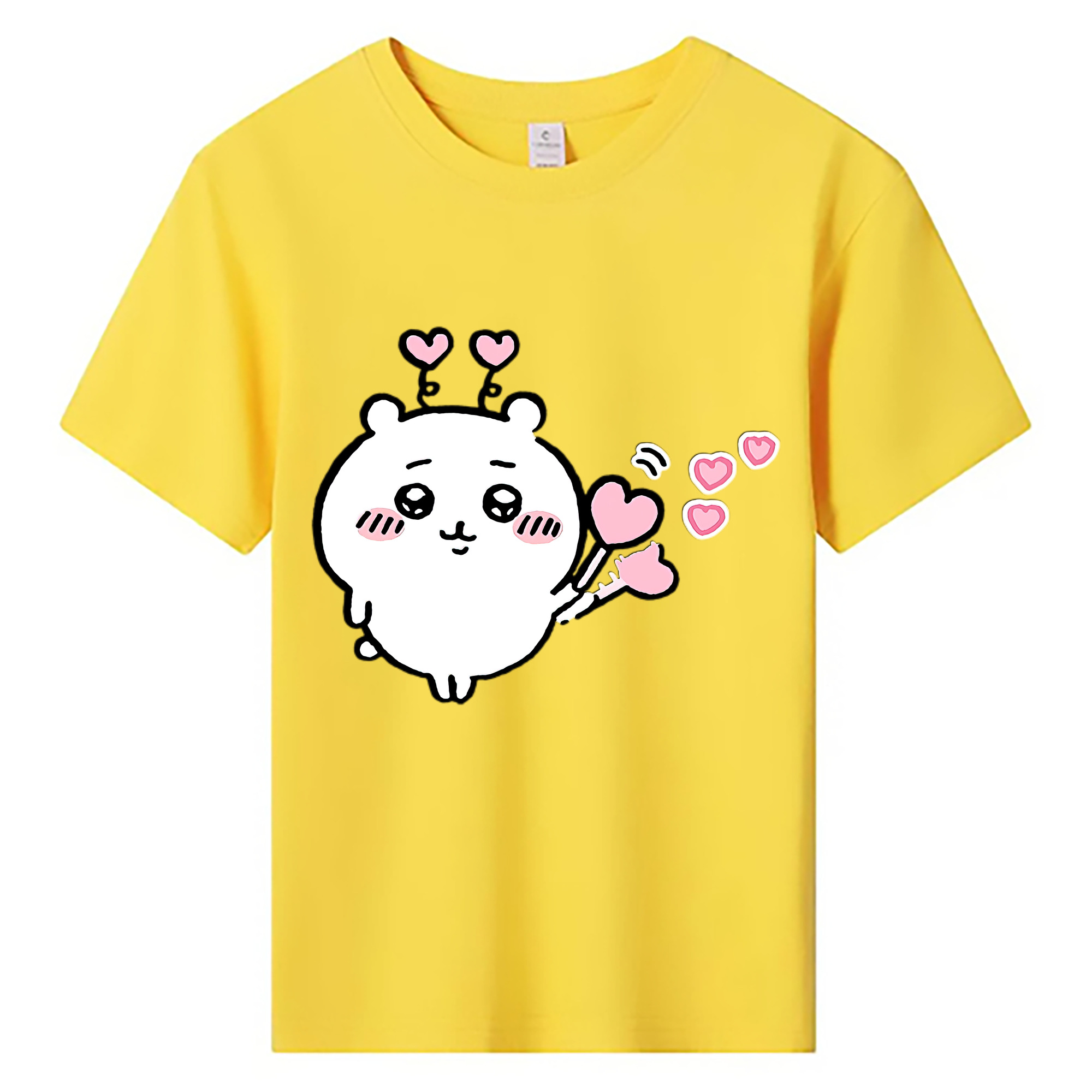 （画像用） ちいかわ ちいかわ Chii-kawa chiikawa 綿100％キッズTシャツ（フロントプリント）