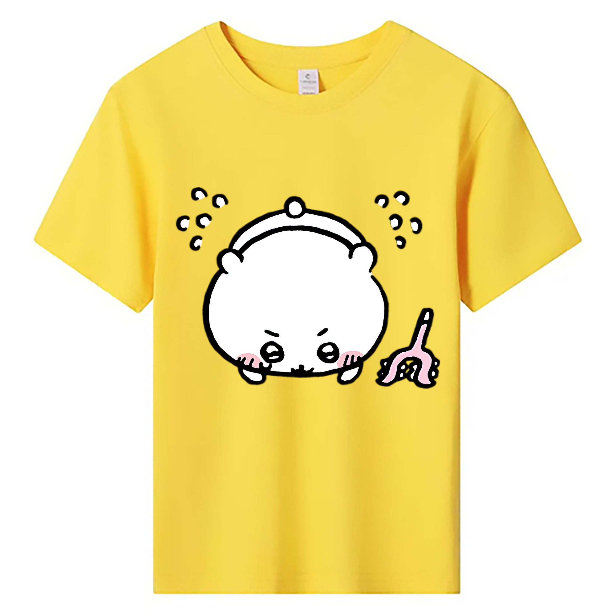 （画像用） ちいかわ ちいかわ Chii-kawa chiikawa 綿100％キッズTシャツ（フロントプリント）