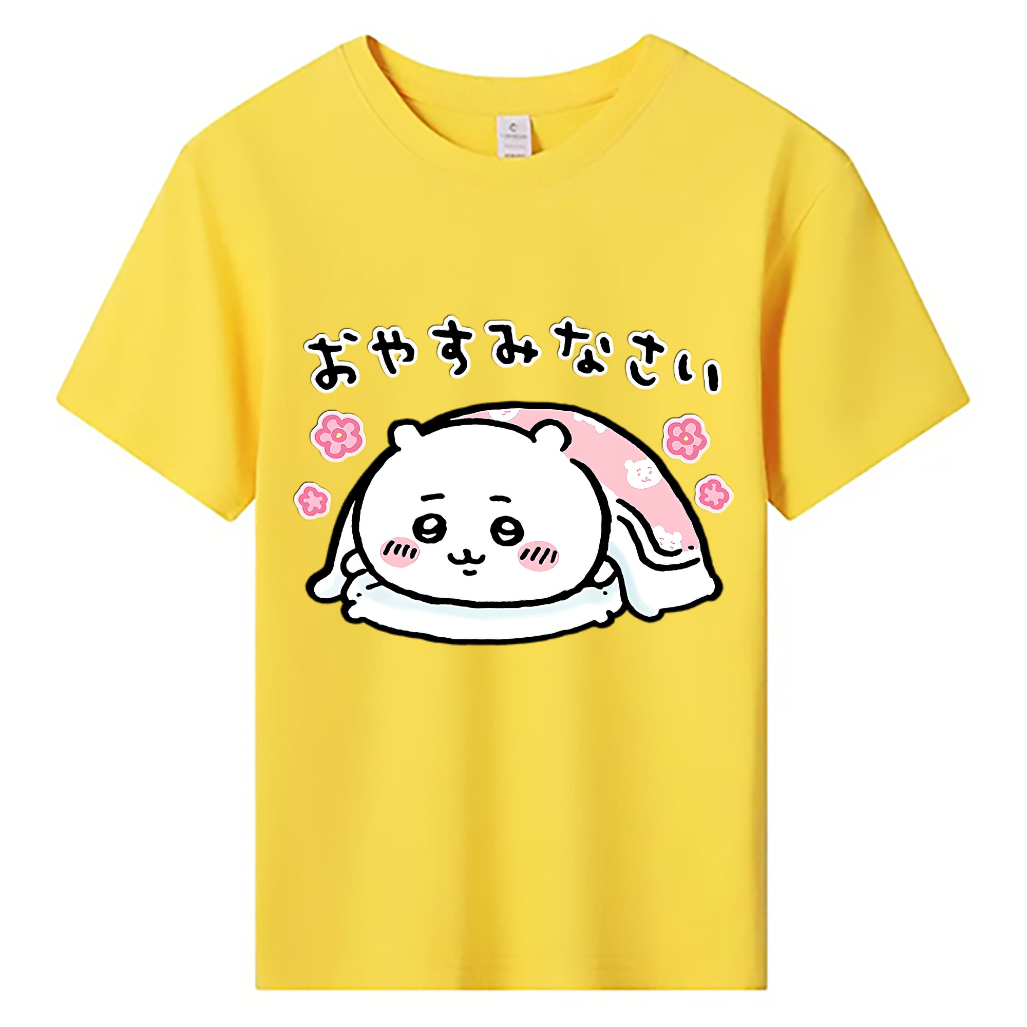 （画像用） ちいかわ ちいかわ Chii-kawa chiikawa 綿100％キッズTシャツ（フロントプリント）