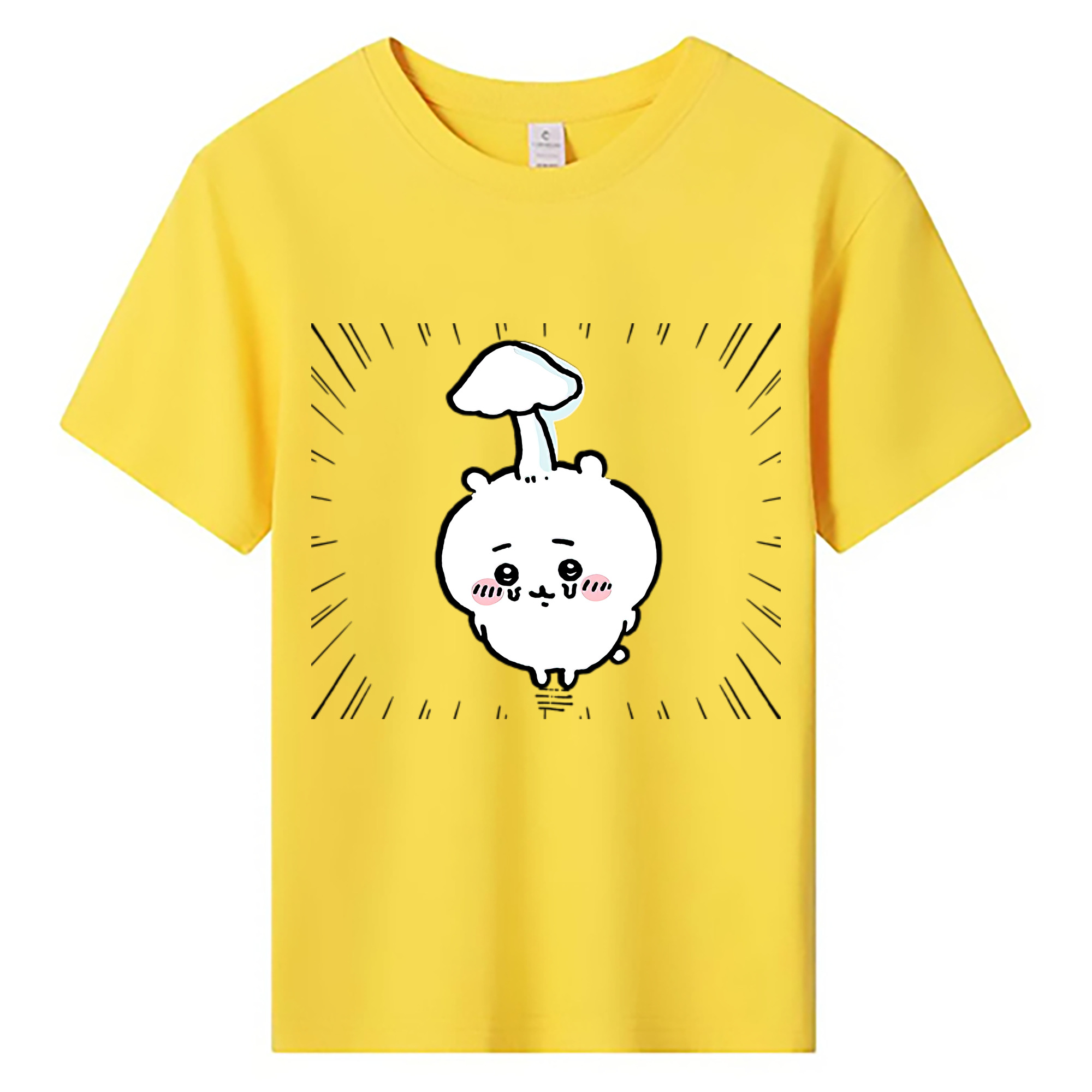 （画像用） ちいかわ ちいかわ Chii-kawa chiikawa 綿100％キッズTシャツ（フロントプリント）