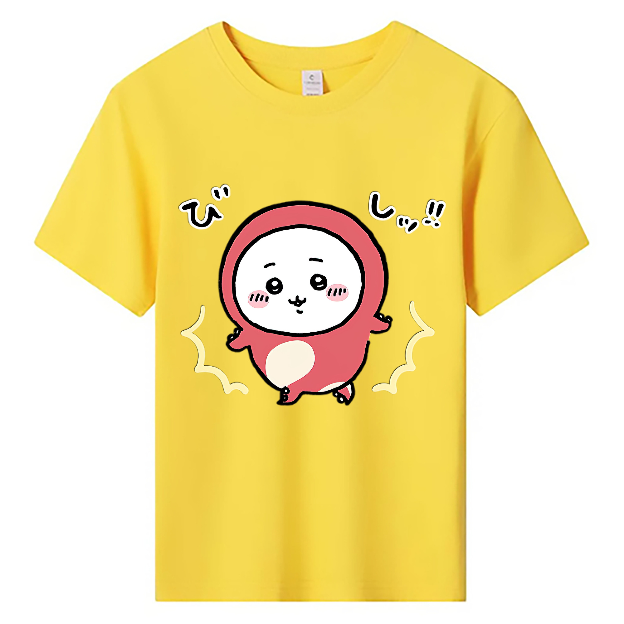 （画像用） ちいかわ ちいかわ Chii-kawa chiikawa 綿100％キッズTシャツ（フロントプリント）