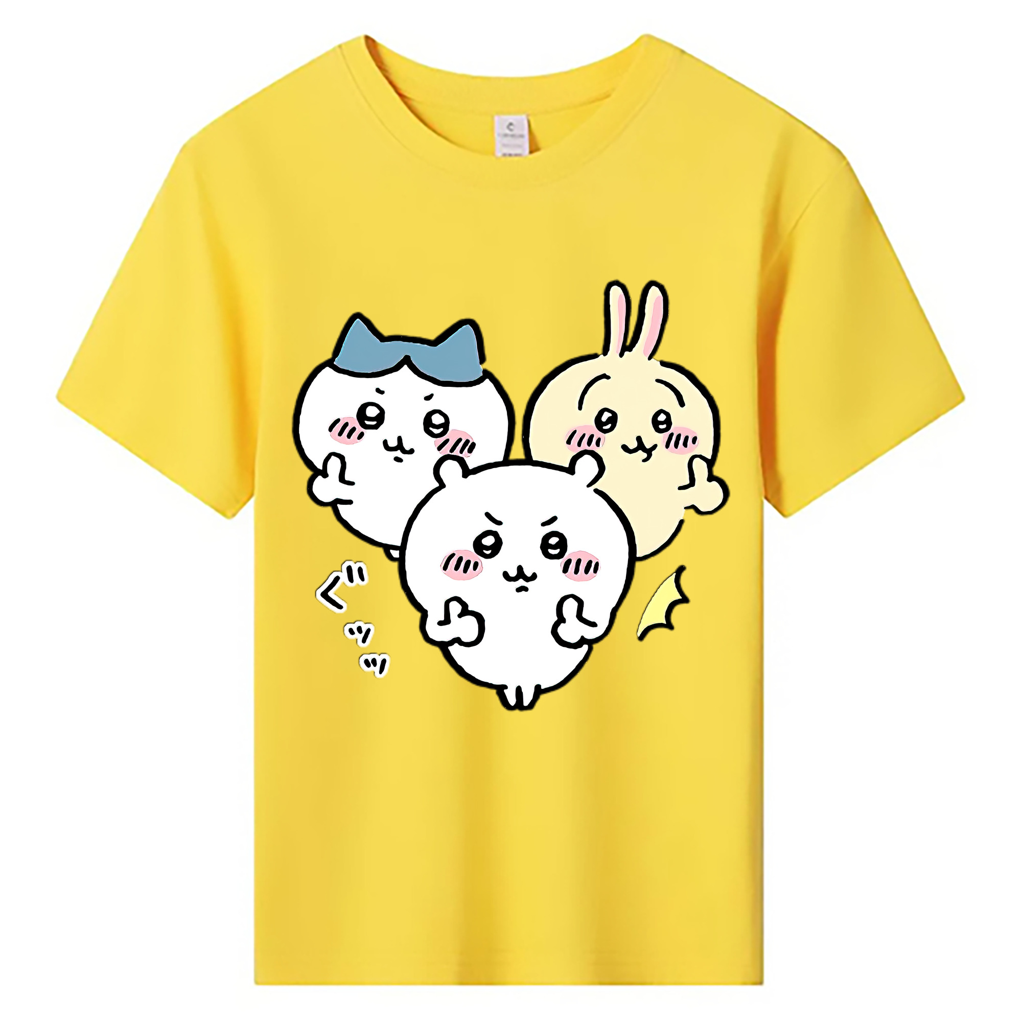 （画像用） ちいかわ うさぎ Chii-kawa usagi 綿100％キッズTシャツ（フロントプリント）