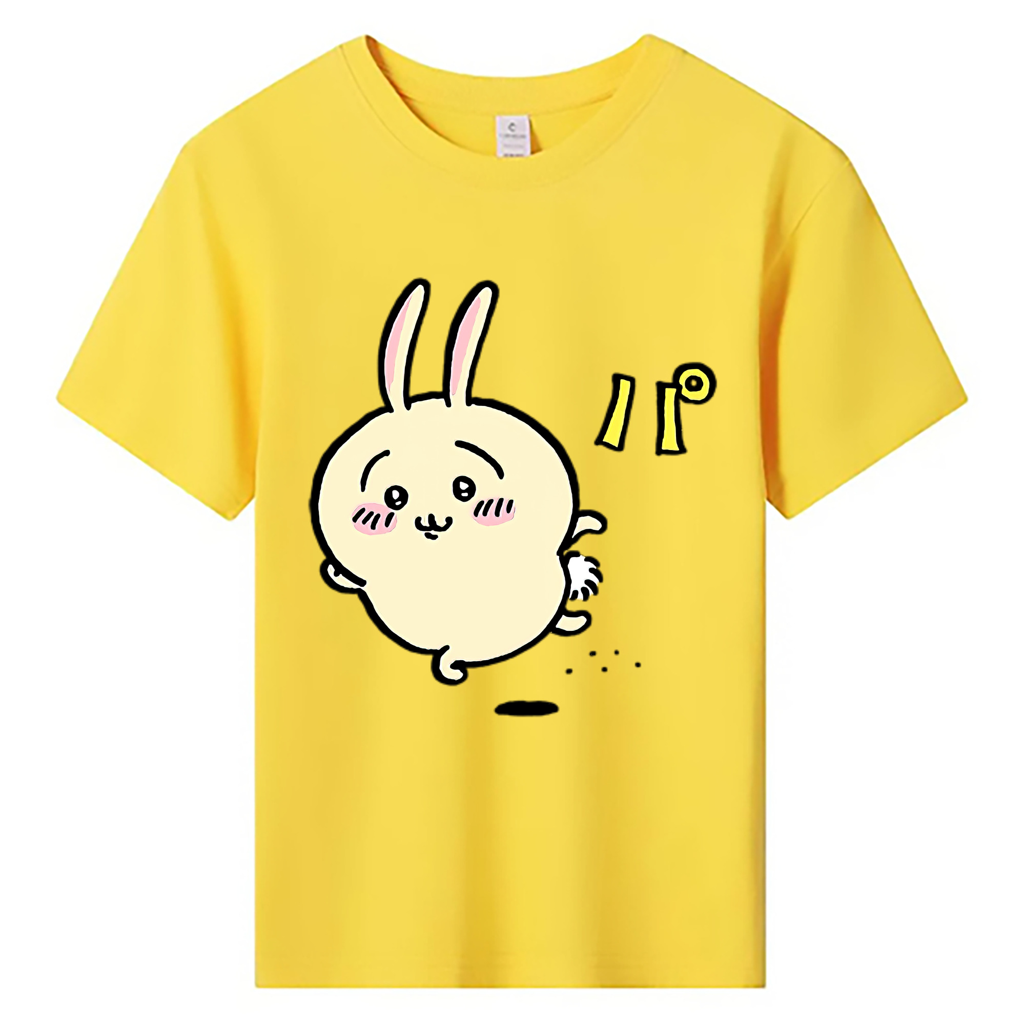 （画像用） ちいかわ うさぎ Chii-kawa usagi 綿100％キッズTシャツ（フロントプリント）