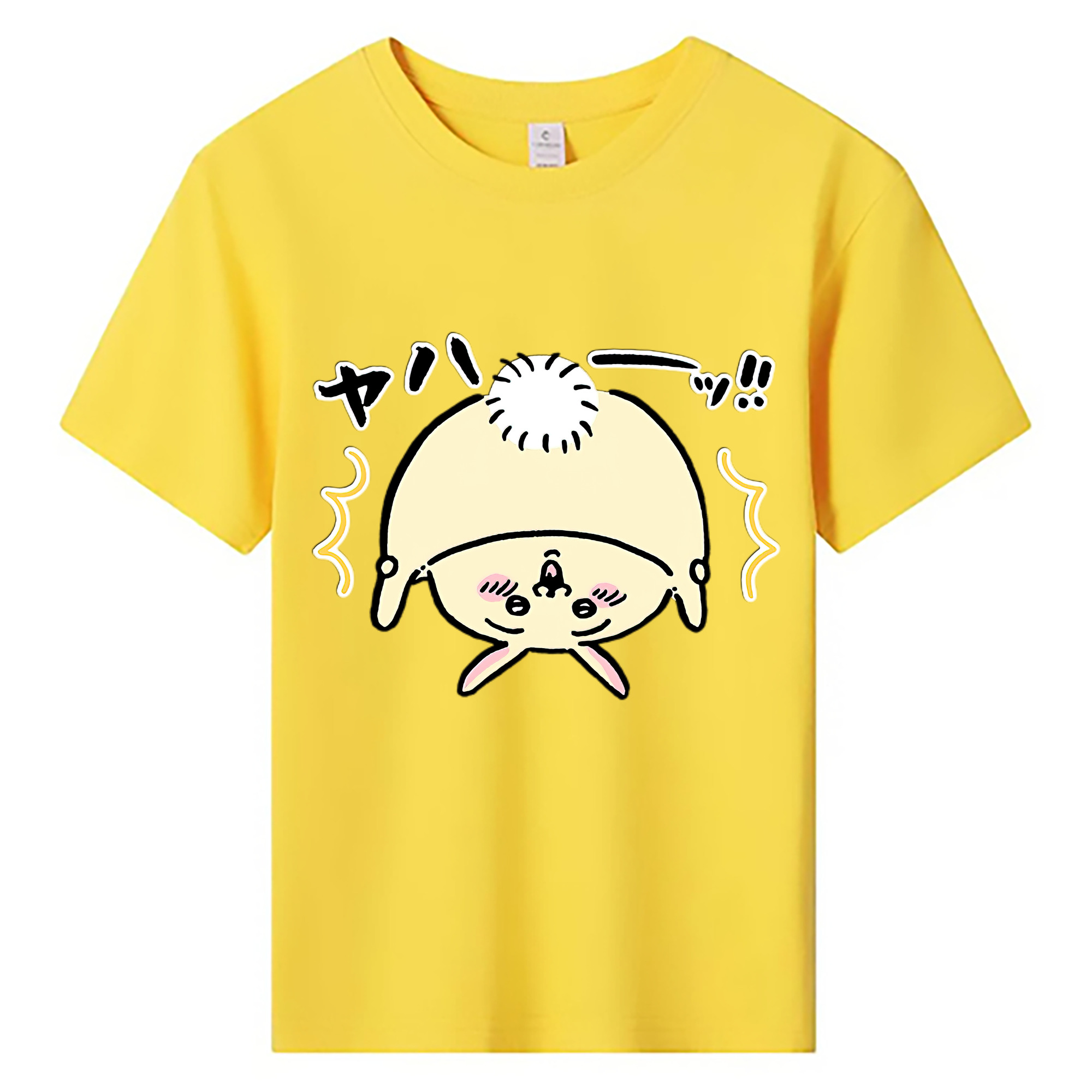 （画像用） ちいかわ うさぎ Chii-kawa usagi 綿100％キッズTシャツ（フロントプリント）