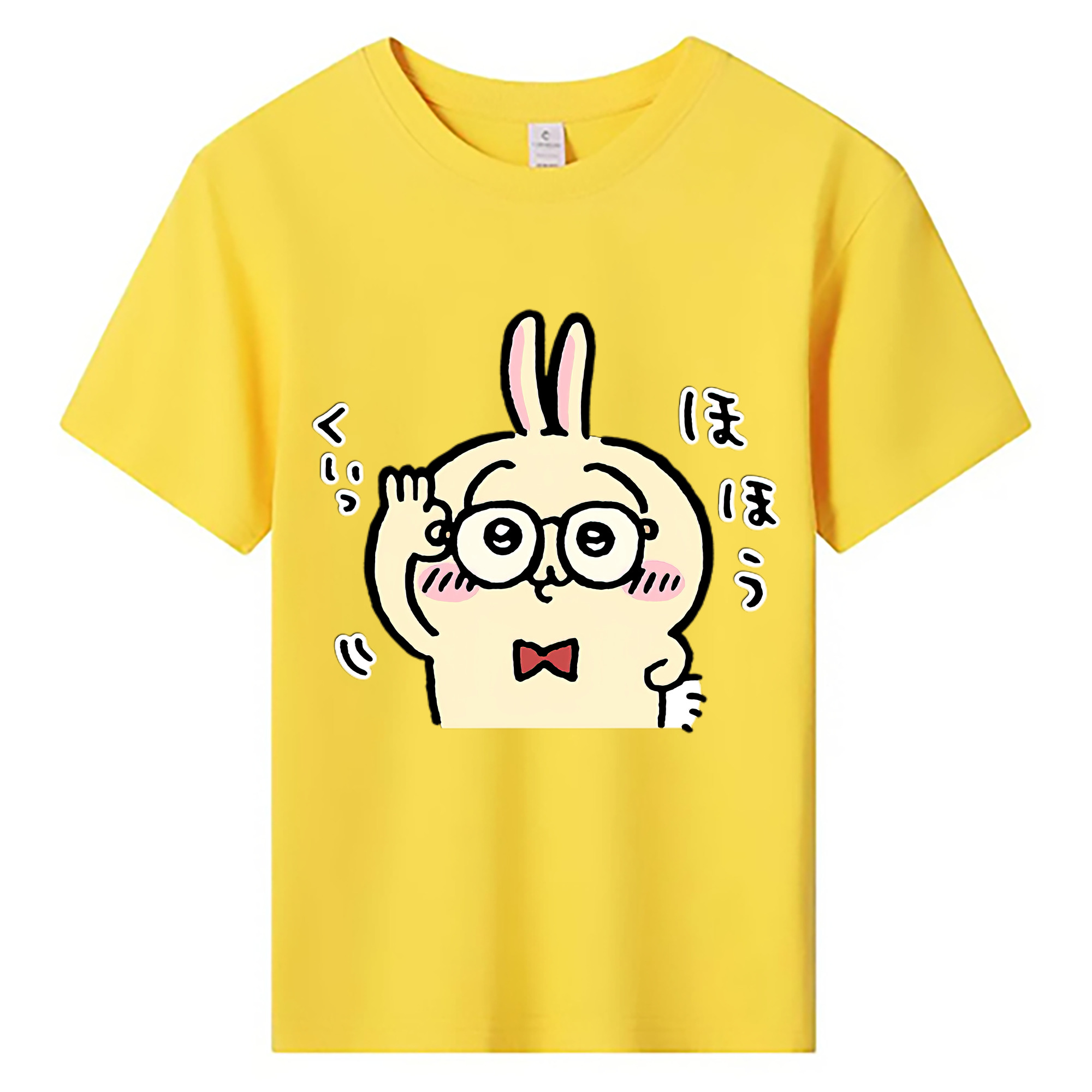 （画像用） ちいかわ うさぎ Chii-kawa usagi 綿100％キッズTシャツ（フロントプリント）