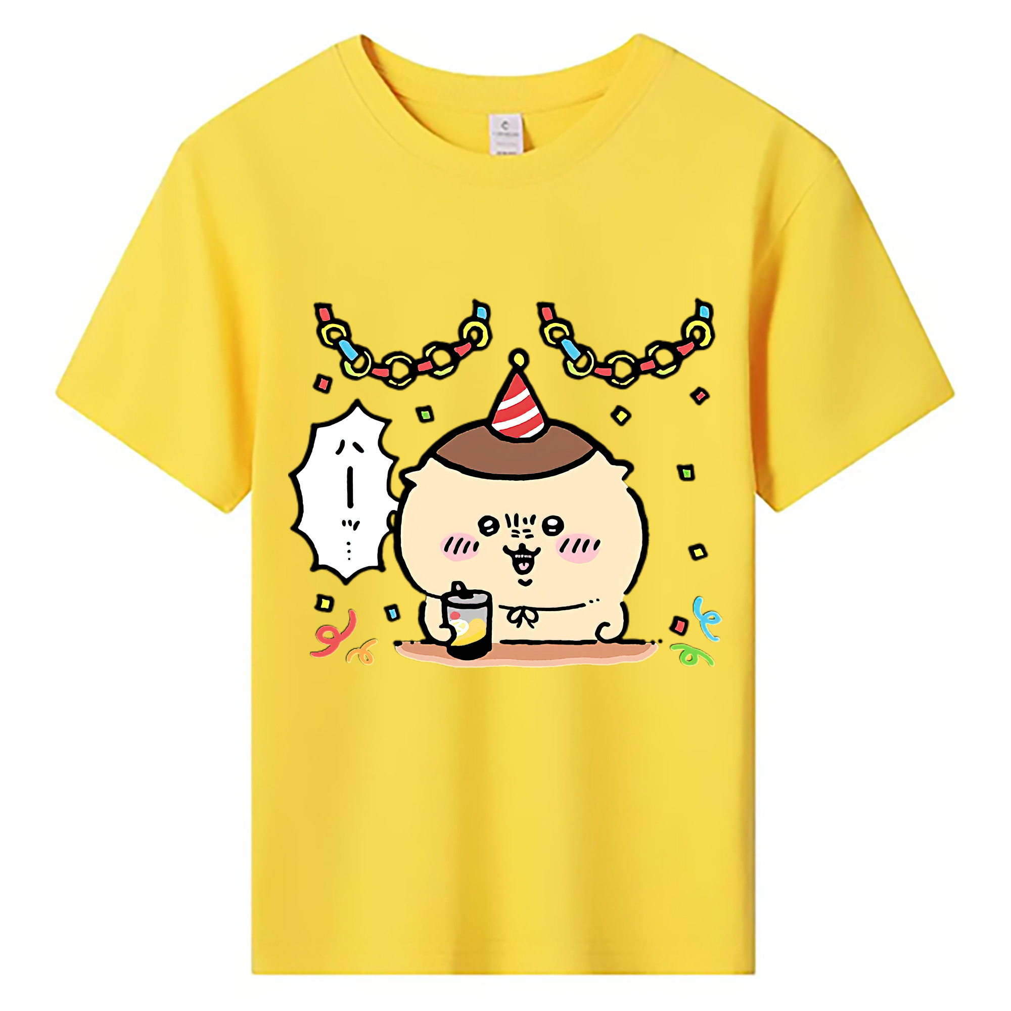 （画像用） ちいかわ くりまんじゅう Chii-kawa kuri manjū 綿100％キッズTシャツ（フロントプリント）